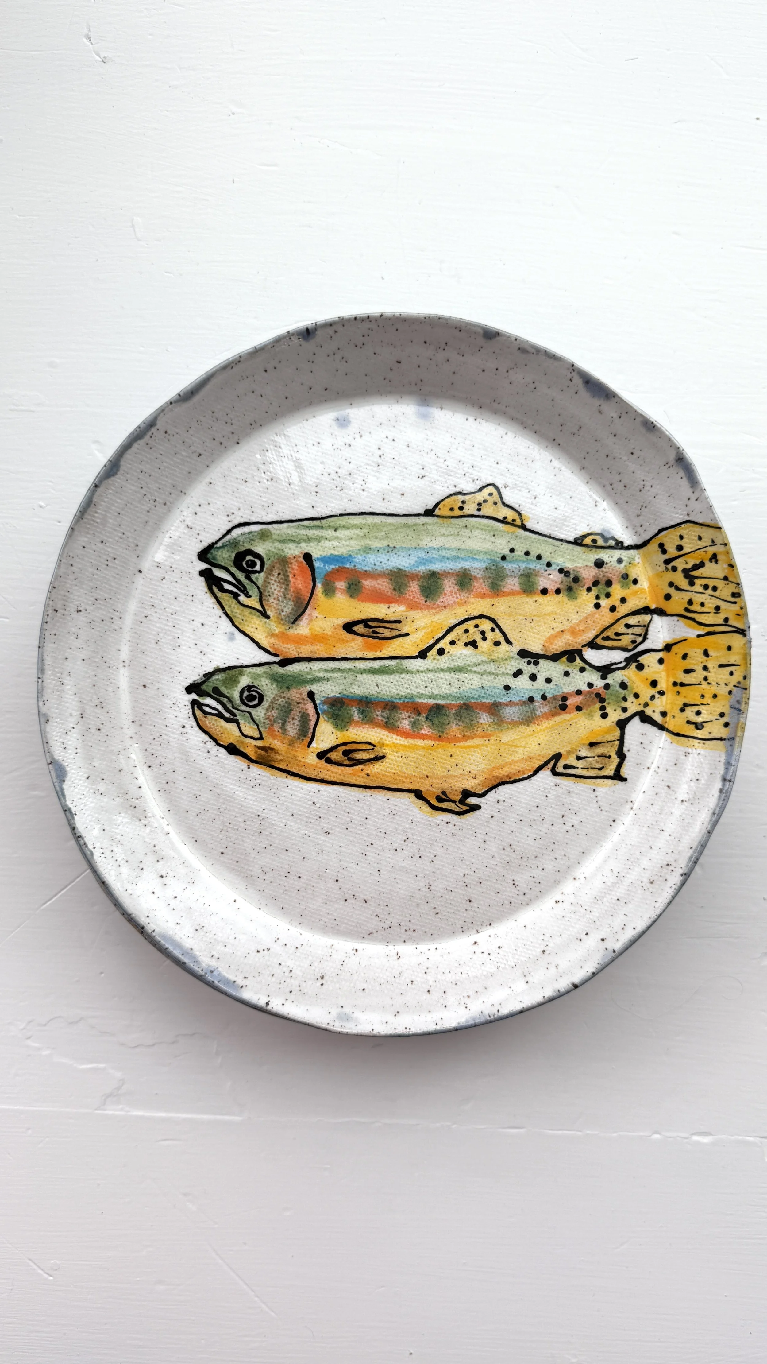 Handmade Hand Painted Fresh Water Trout