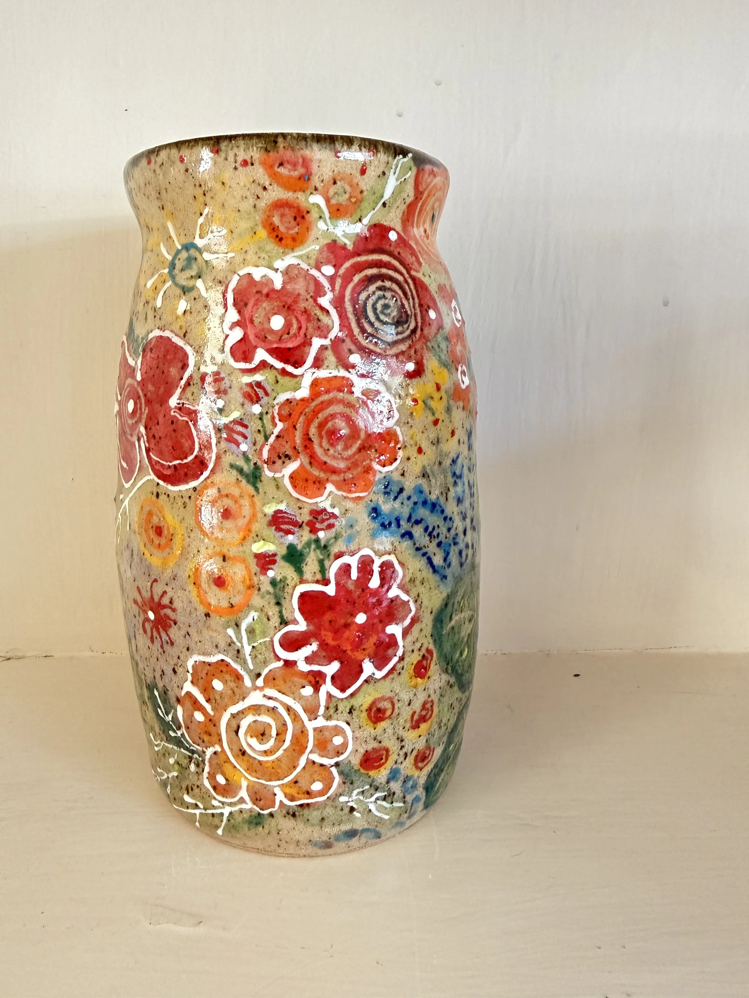 Another View of Field of Posies Vase