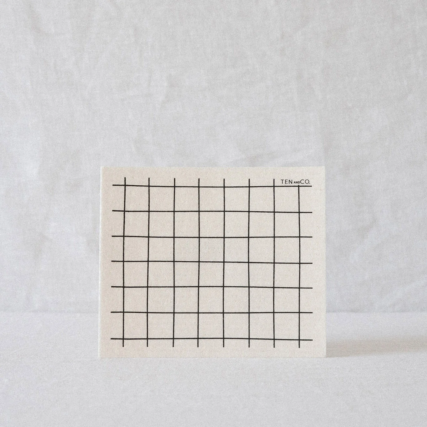 Sponge Cloth 〰️ Grid Black