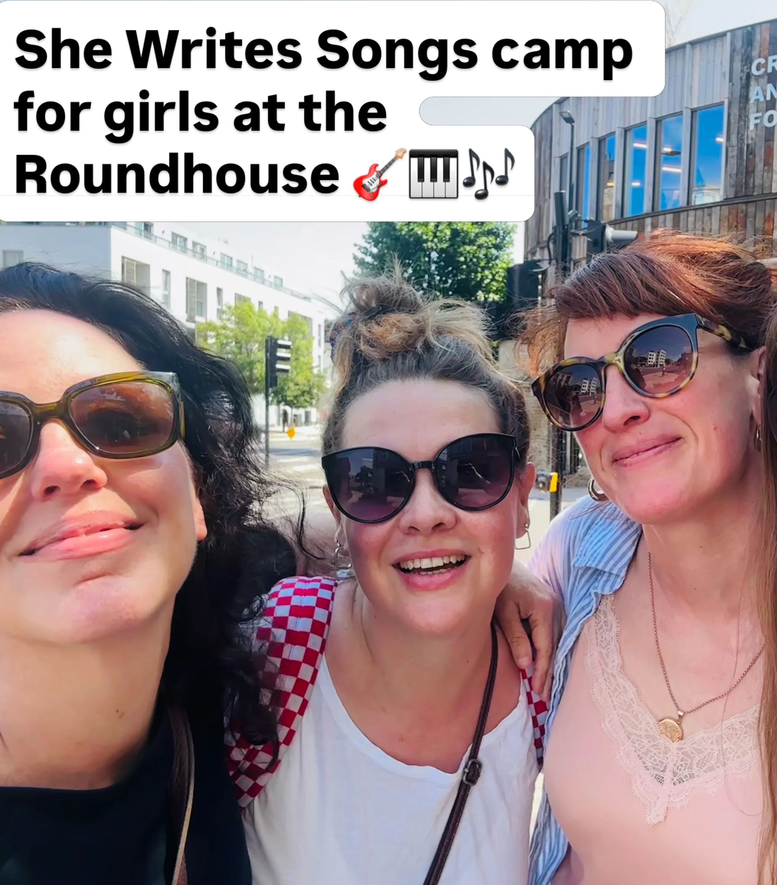 Amazing to launch our first @shewritessongsorg camp for girls at the @roundhouseldn yesterday! What a phenomenal team we had helping 25 girls to write brand new songs and perform them live. 🥁

Thanks to @intramusiccamden for everything and @vickbain