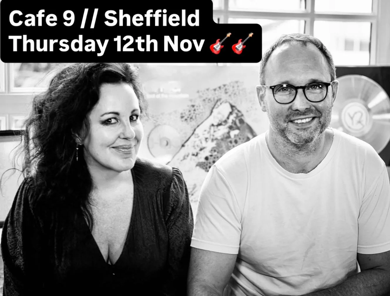 THURSDAY 12th NOVEMBER // SHEFFIELD 🎸🎸

Cant wait to play the absolutely magical @cafe9live in Sheffield as part of our UK duo tour. This venue is hosting  incredible songwriters, poets + artists from US, UK and Europe! 

Tickets &pound;14 + a Brin
