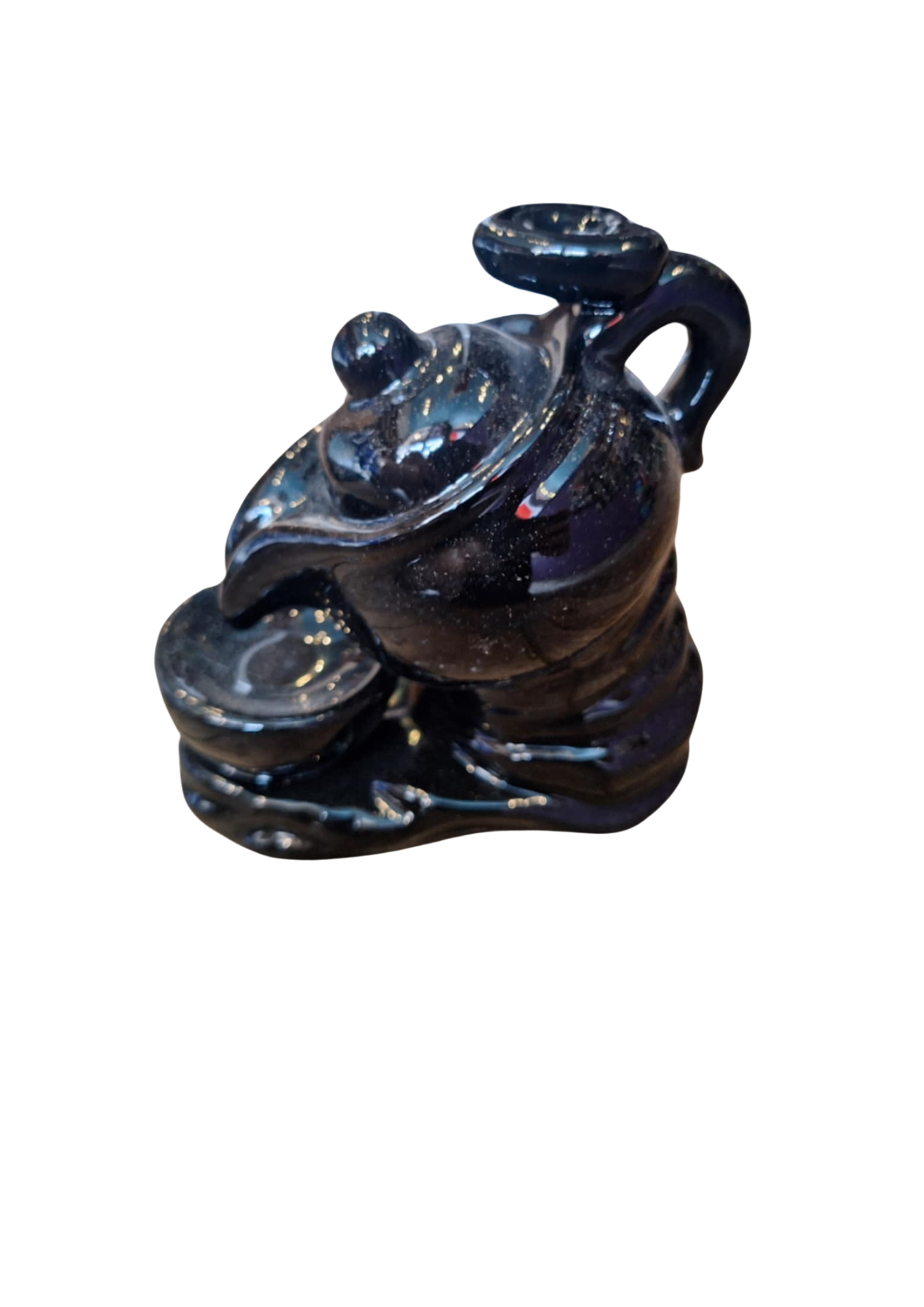 Teapot backflow burner
