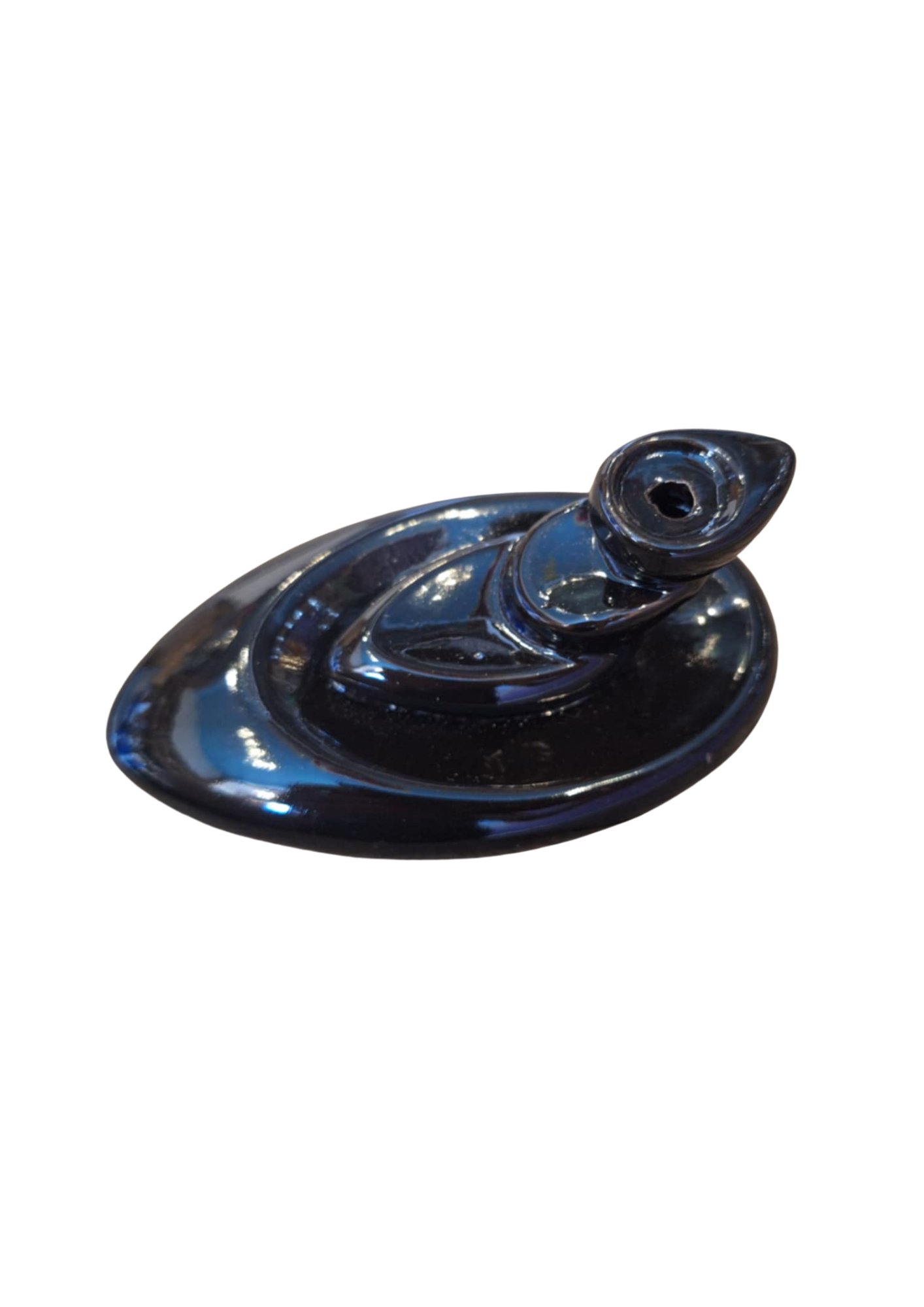Oval backflow burner