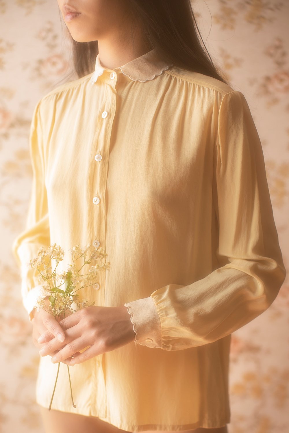 Lovely Vintage Pastel Yellow Louis Feraud Silk Shirt — Vivienne Mok  Photography