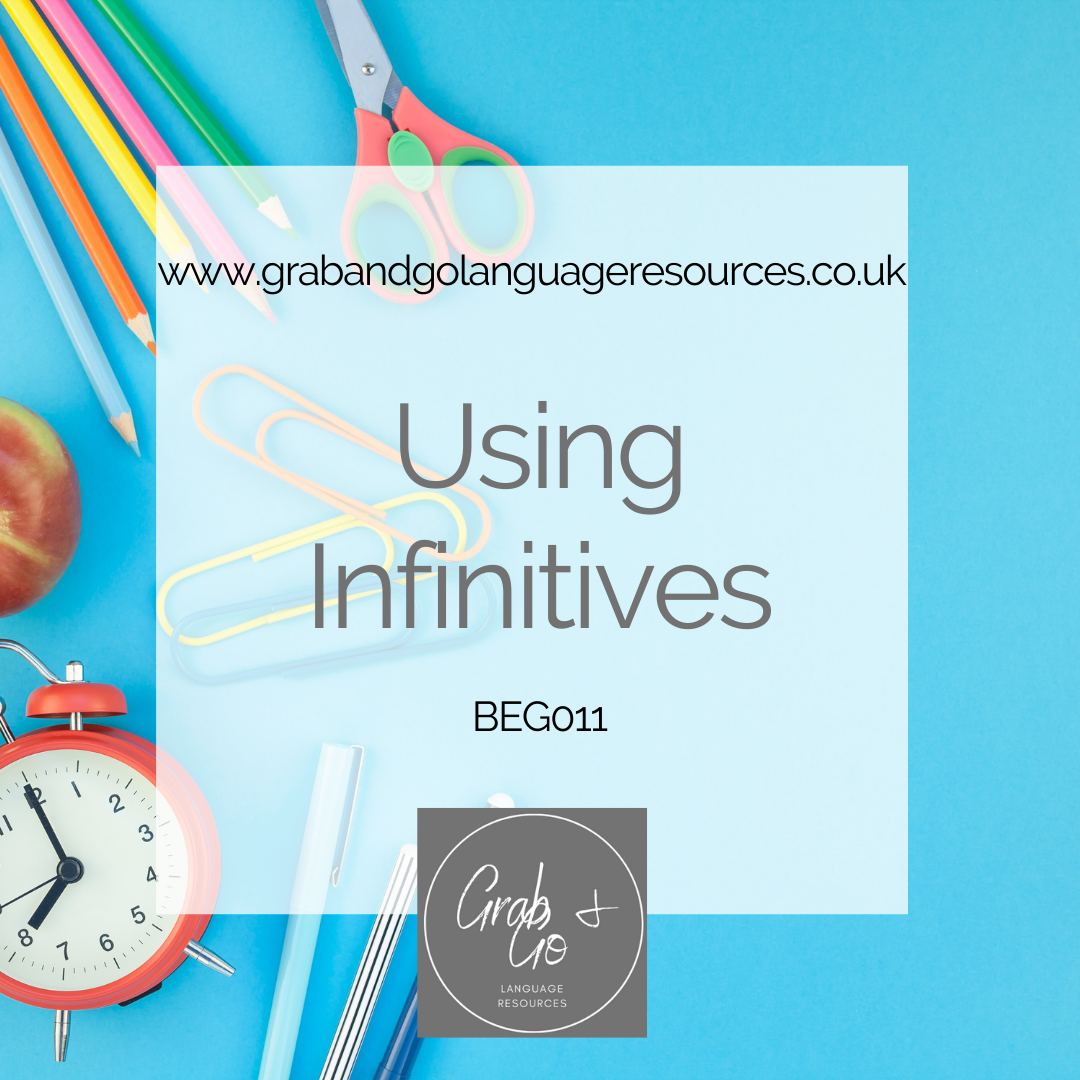 BEG011 Using Infinitives (Beginners) - with AUDIO