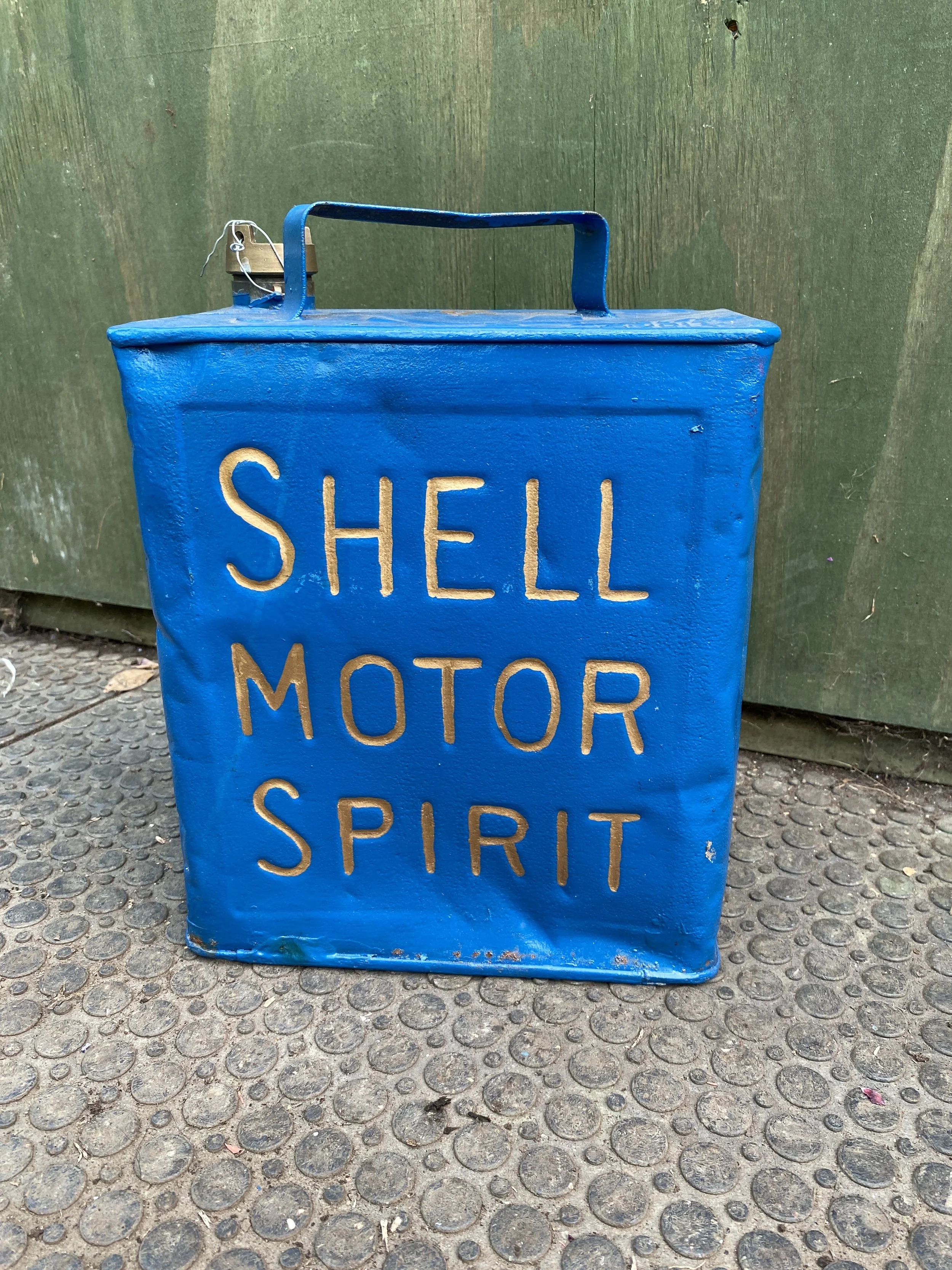 Reproduction Shell Motor Spirit Oil Can (Blue)