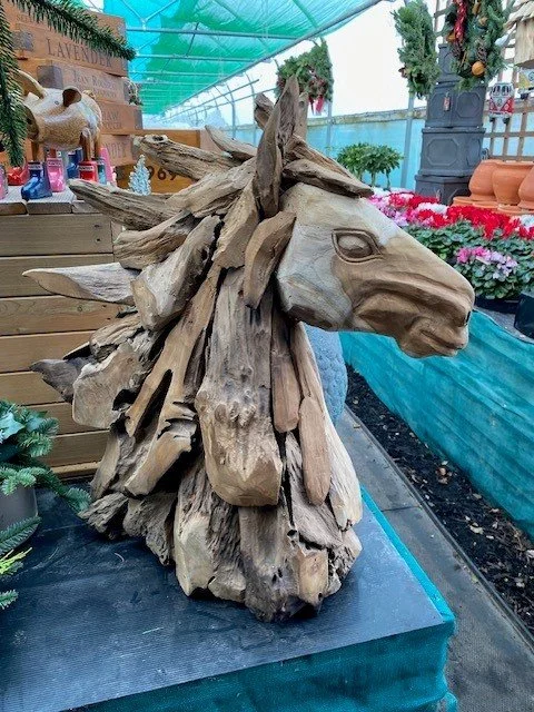 Solid Driftwood Horse's Head 65cm