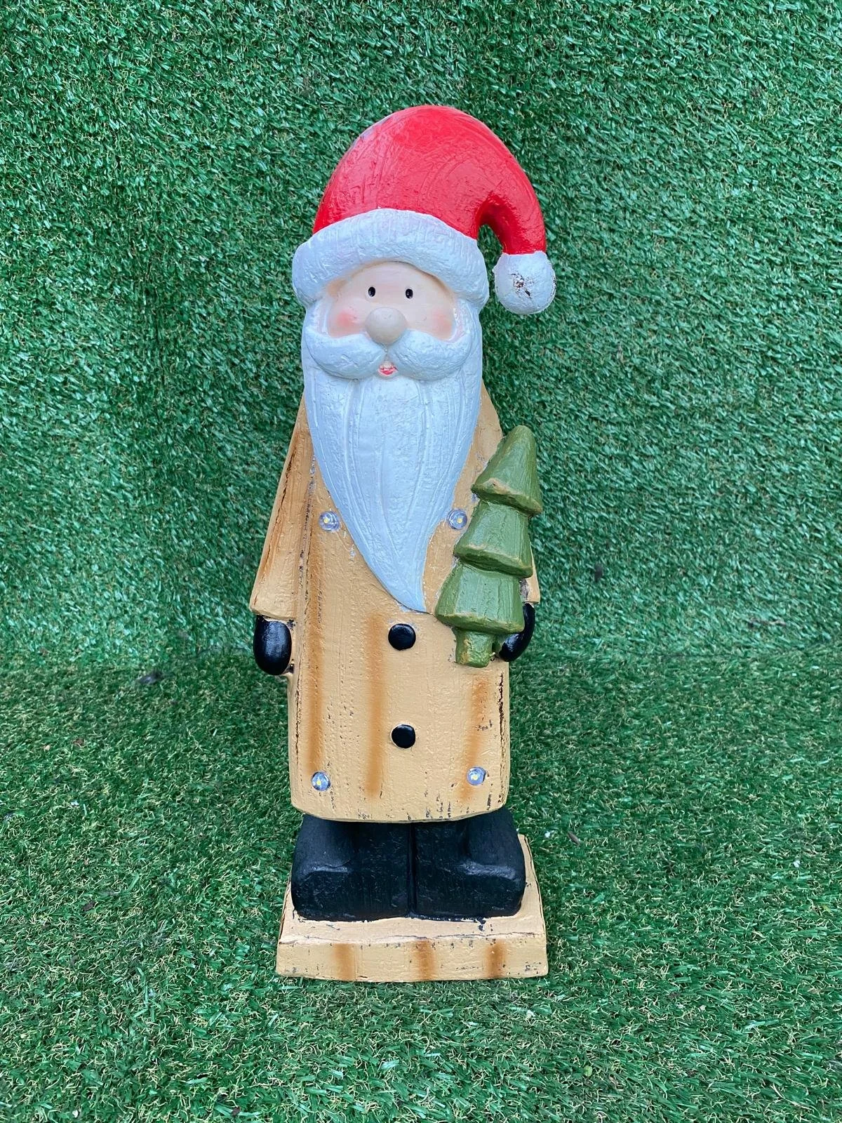 Christmas Snowman with LED lights, 45cm tall