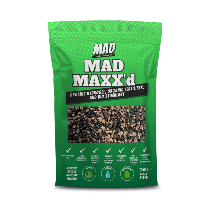MAD Maxx'd - organic hydrogel, fertiliser and bio stimulant 351g pouch