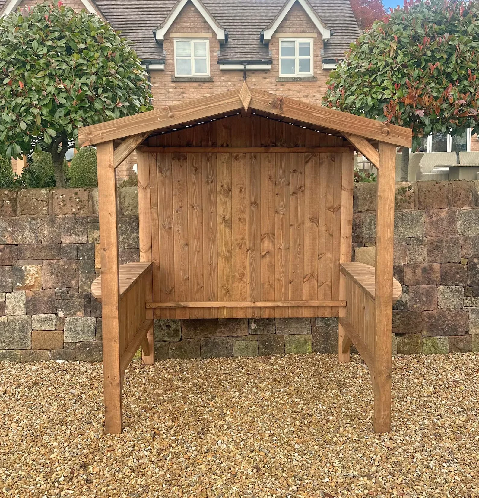 Handcrafted Wooden Outdoor Break Shelter, Garden Retreat