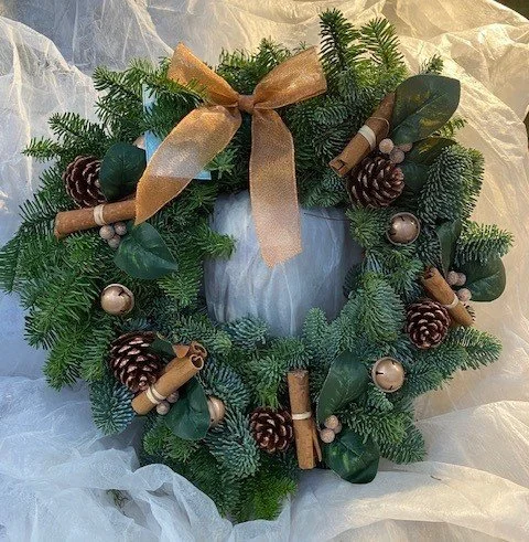 Copper and Gold Wreath 12 inch