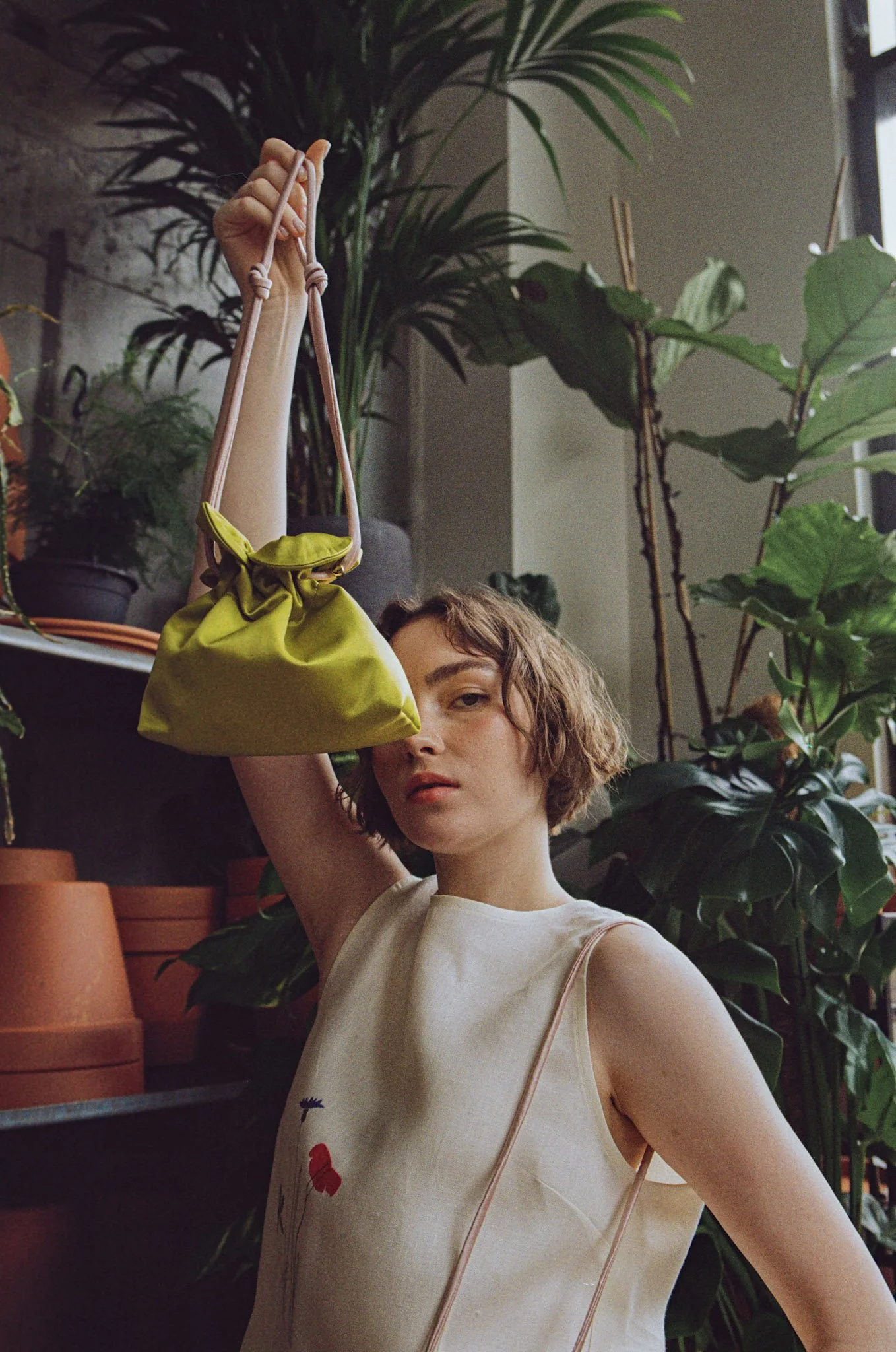 Baby Petal Cinch Lime Satin Limited Edition