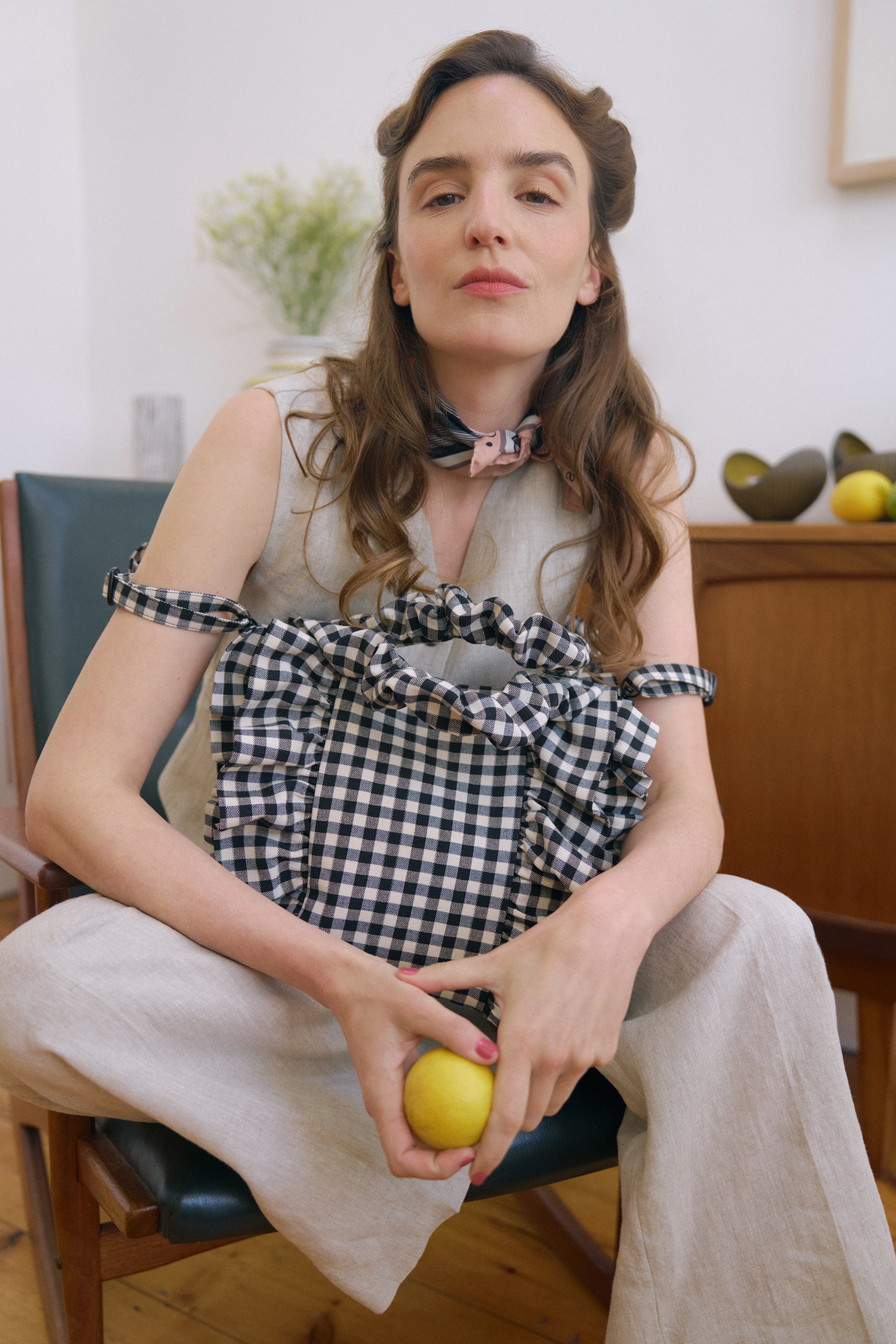 AN Mini Frill Tote Gingham