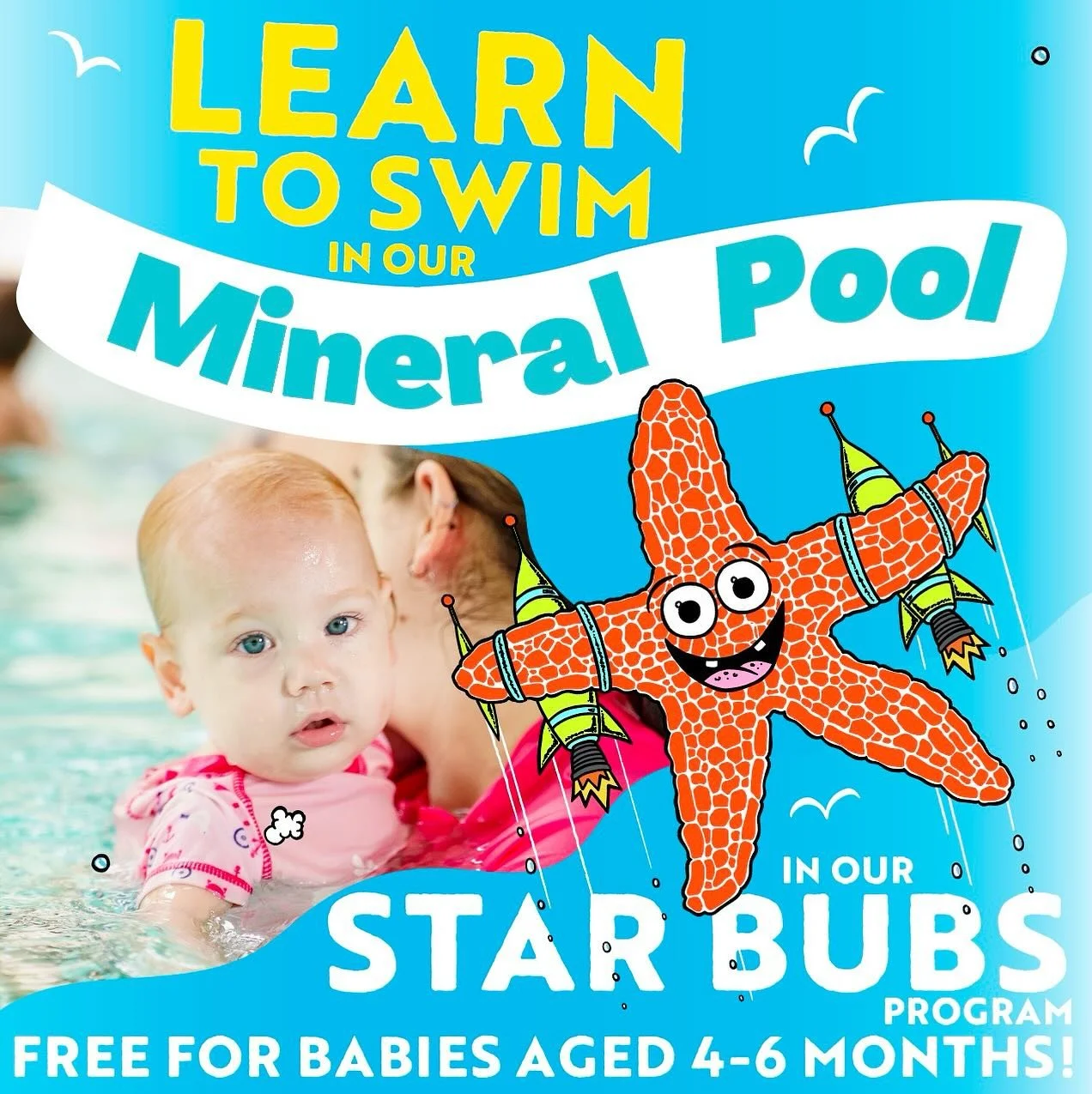 Our Star Bubs ⭐️ and Preschoolers program 💦 takes place in our heated, magnesium-infused mineral pools designed specifically for babies, toddlers and Learn to Swim levels. Enquire today and secure your child&rsquo;s swim classes for Spring! LEARN SW