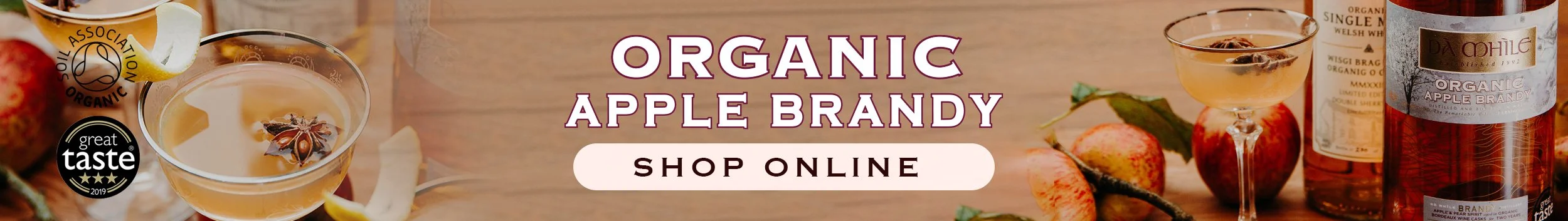 organic apple brandy made in Wales