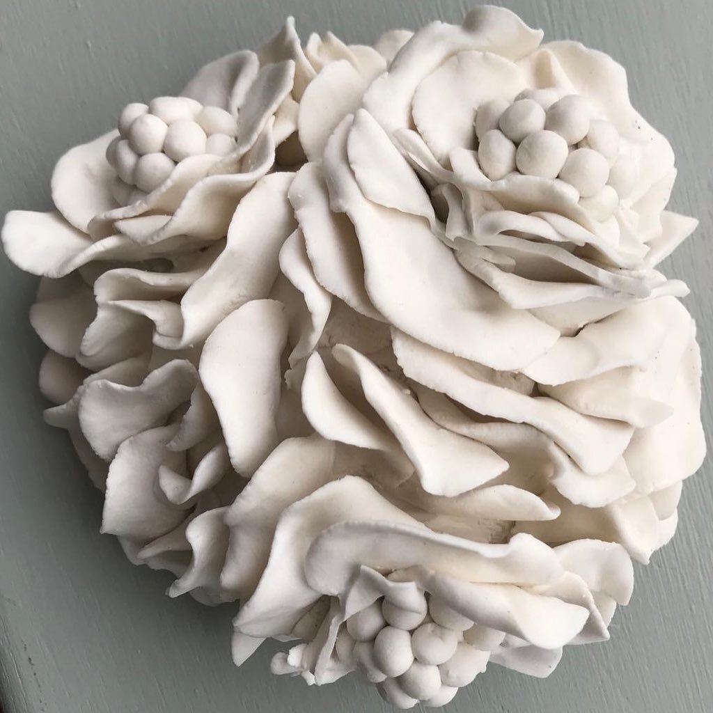 Porcelain flower models by Susan Warren for &pound;40 each! Great for mounting on the wall or using as a table/shelf decoration piece! Contact us if you&rsquo;re interested in purchasing!