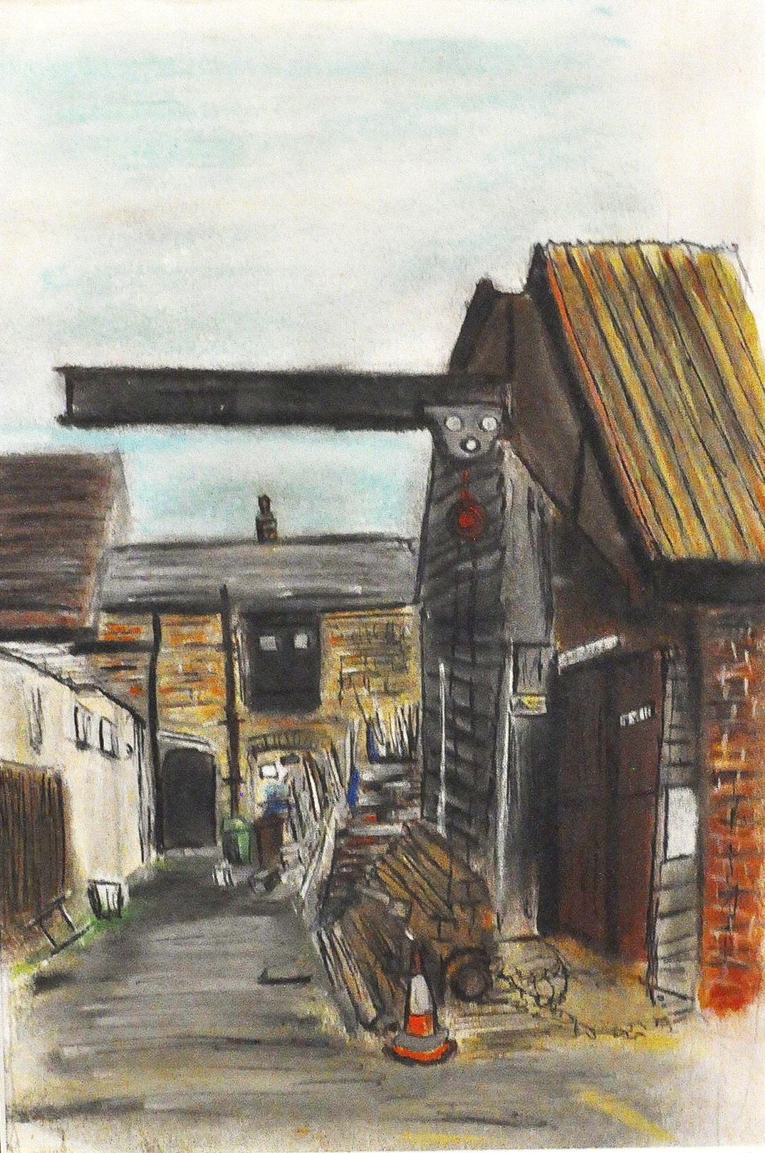 Colin's Yard By Grace Silverwood - Mixed Media - £40