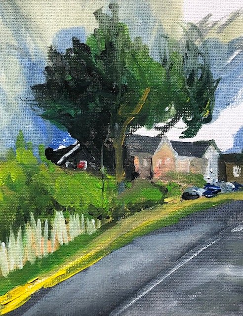 Pine Tree, Horndon - Oil - £50 by Lisa Anderson