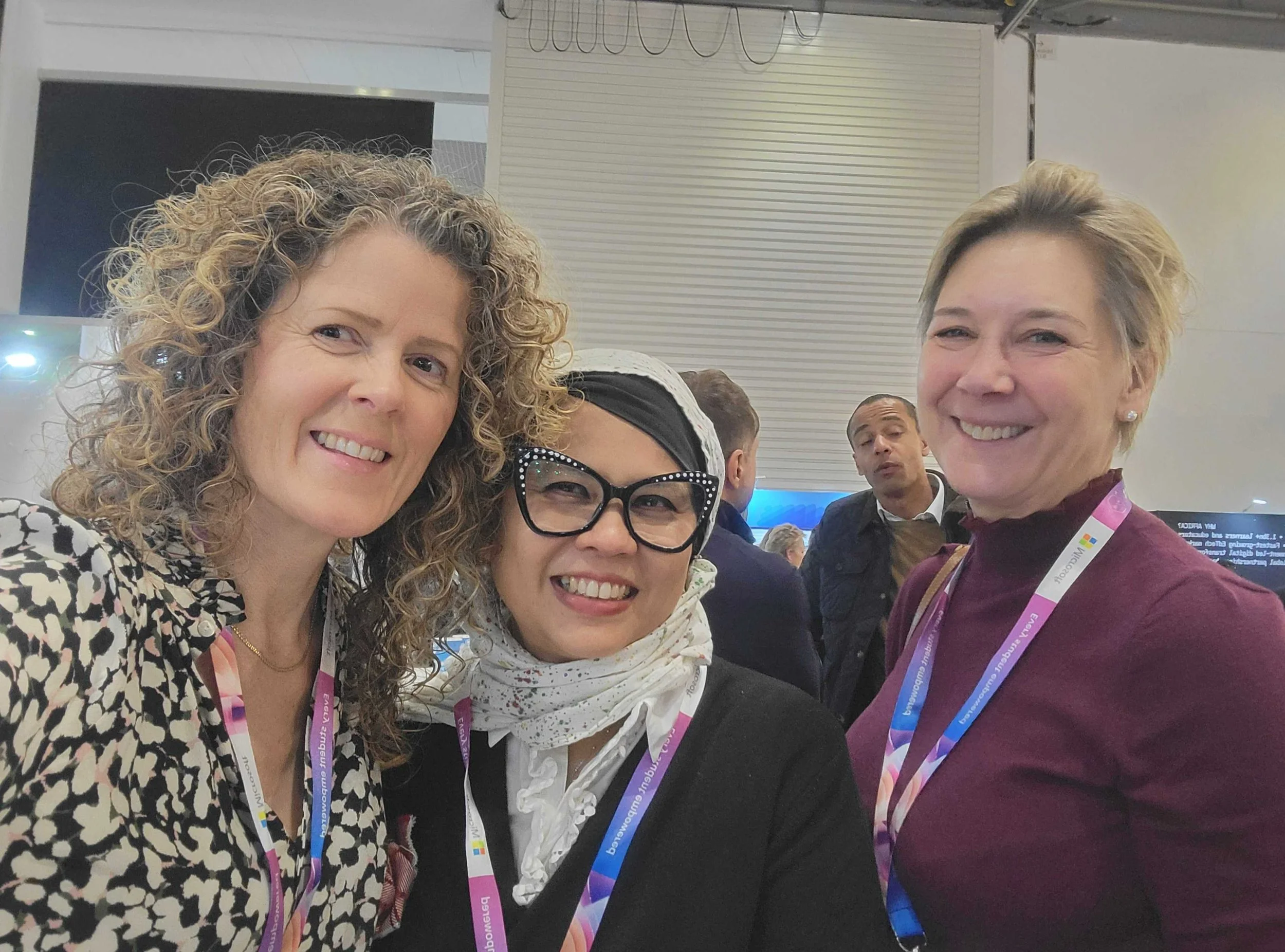 Vitruvia's co-founders with a representative from the UK Department of Business and Trade
