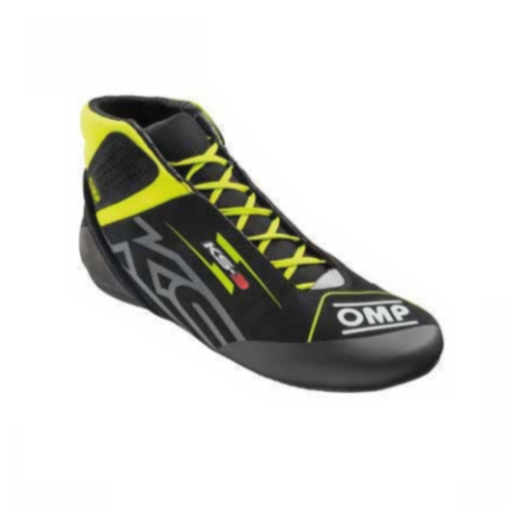 ks-3 black yellow  OMP karting shoe