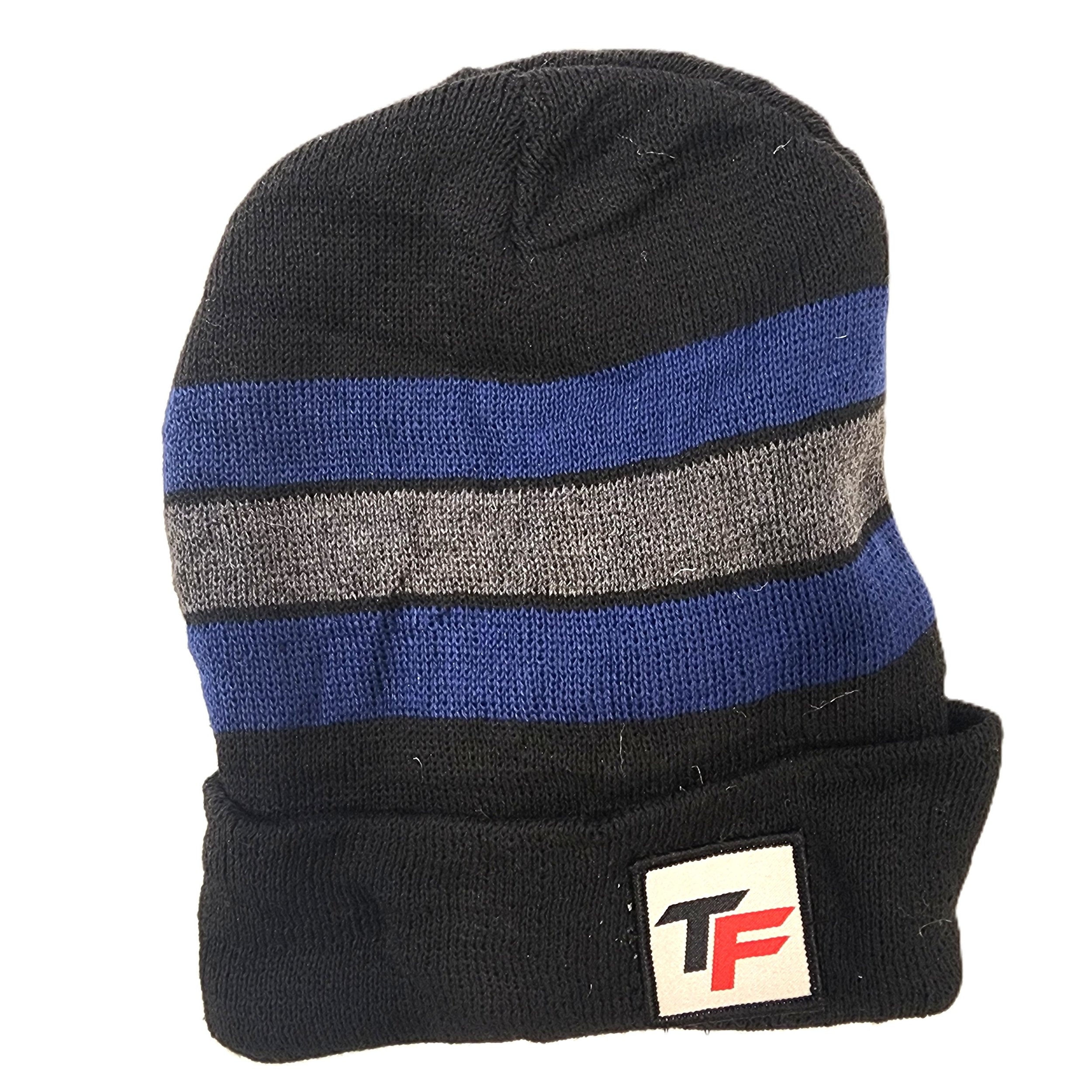 Black gray gray blue striped beanie 1.jpg