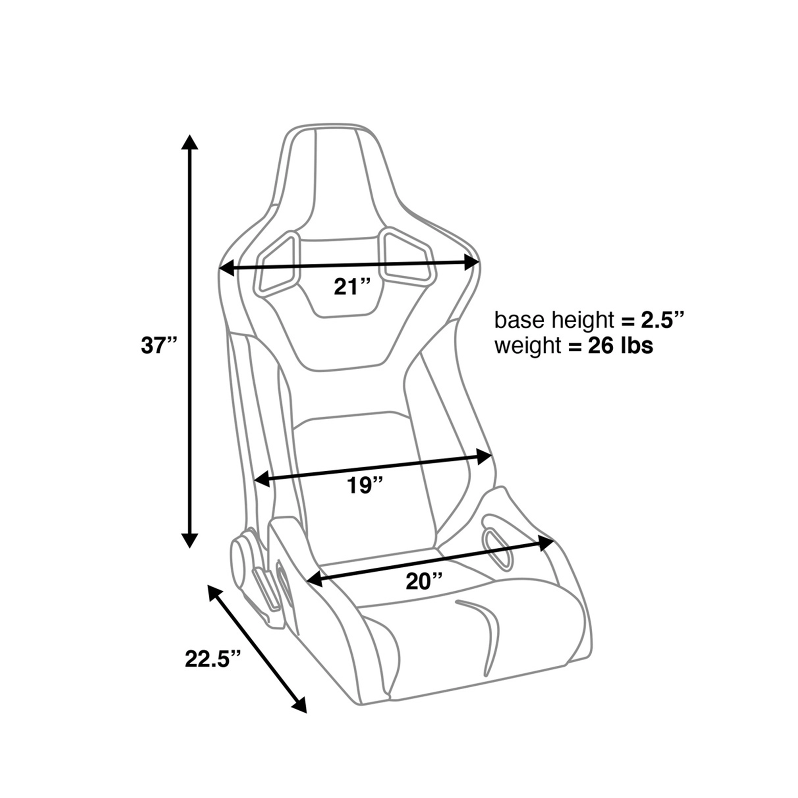 CORBEAU RRB RECLINING SEAT