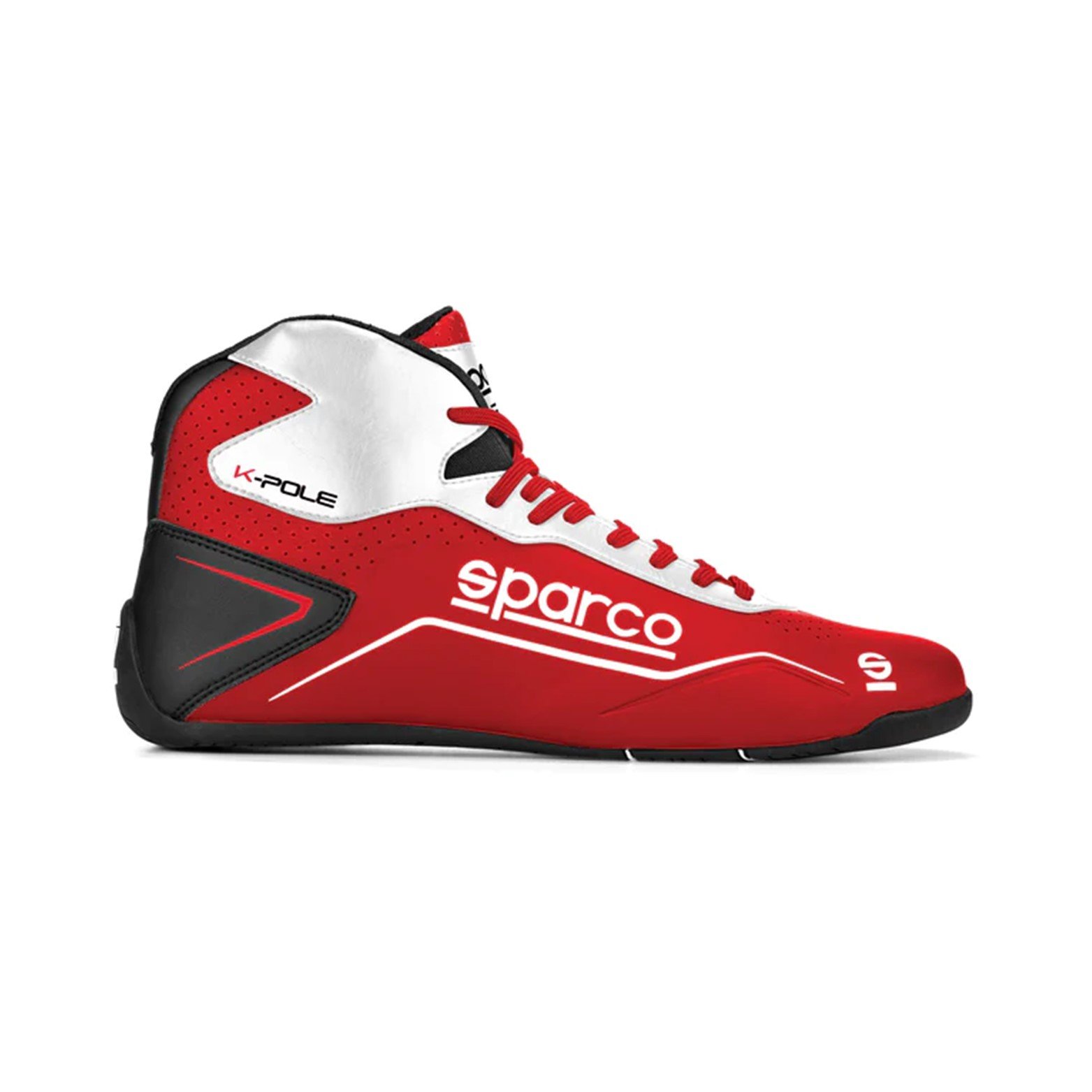 Sparco K-Pole Kart Shoe red white