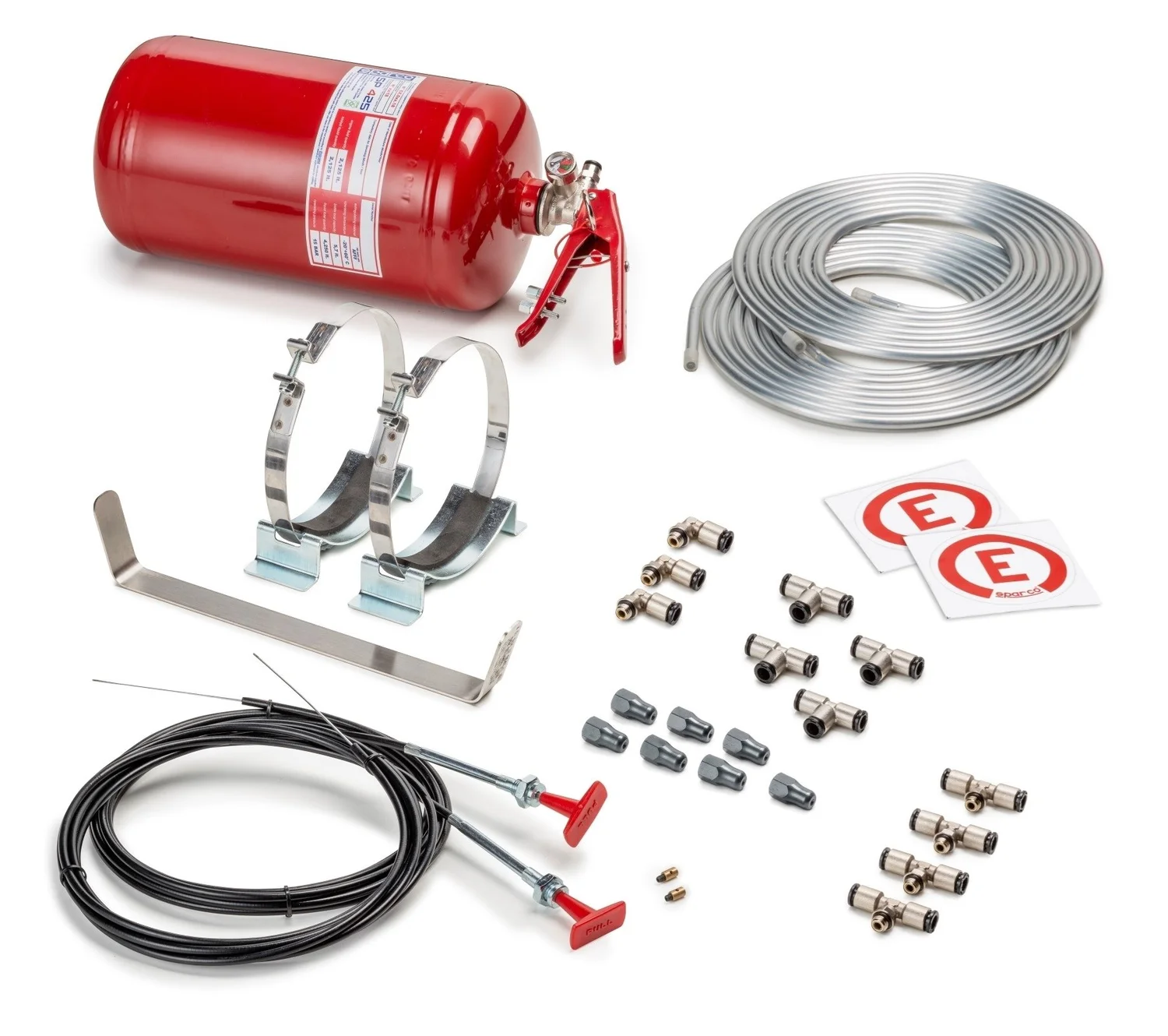 Sparco FIA AFFF Steel Mechanical Fire System - 4.25 Liter
