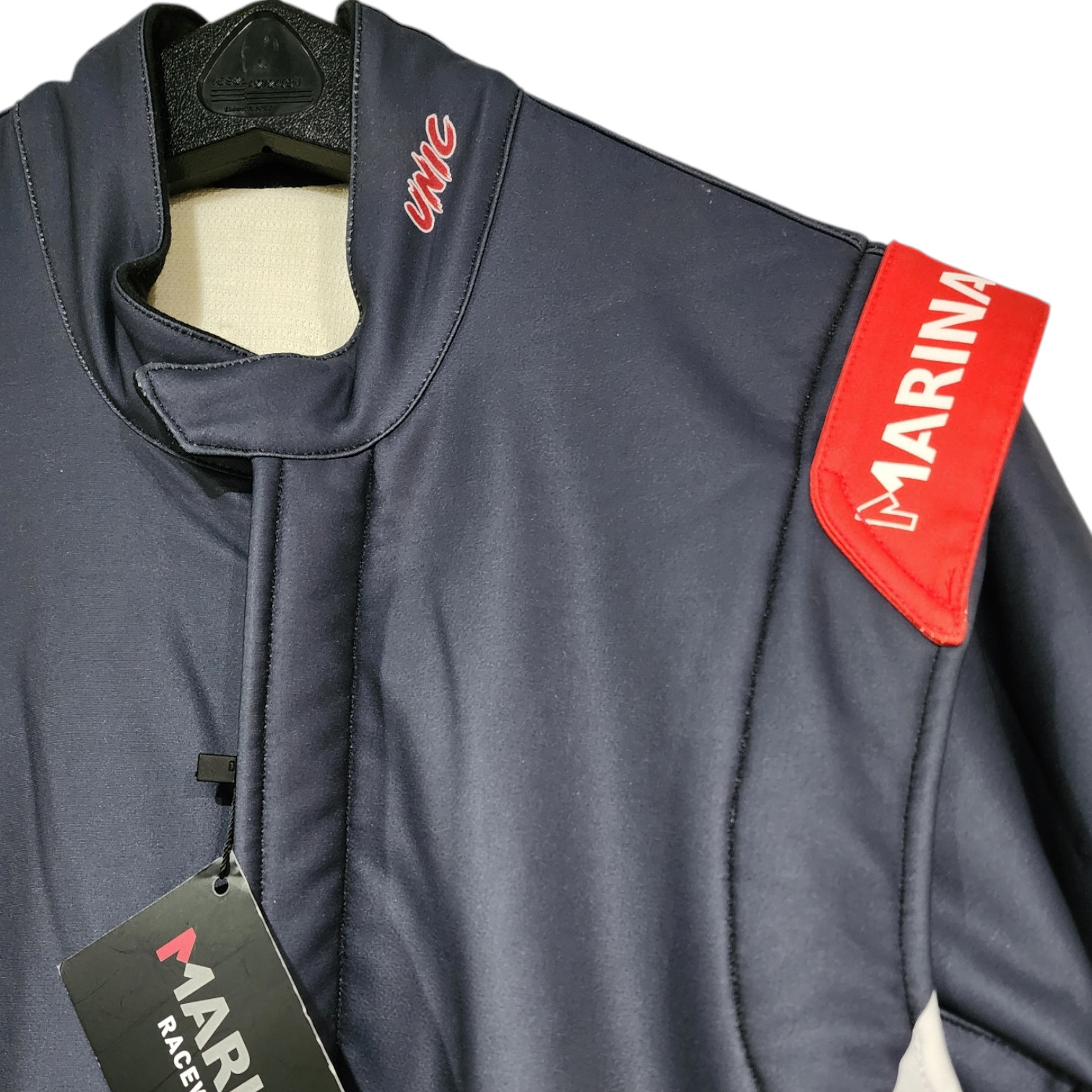 SALE Marina UNIC ATM Gray Red FIA Auto Racing Suit size 52 top (Copy)