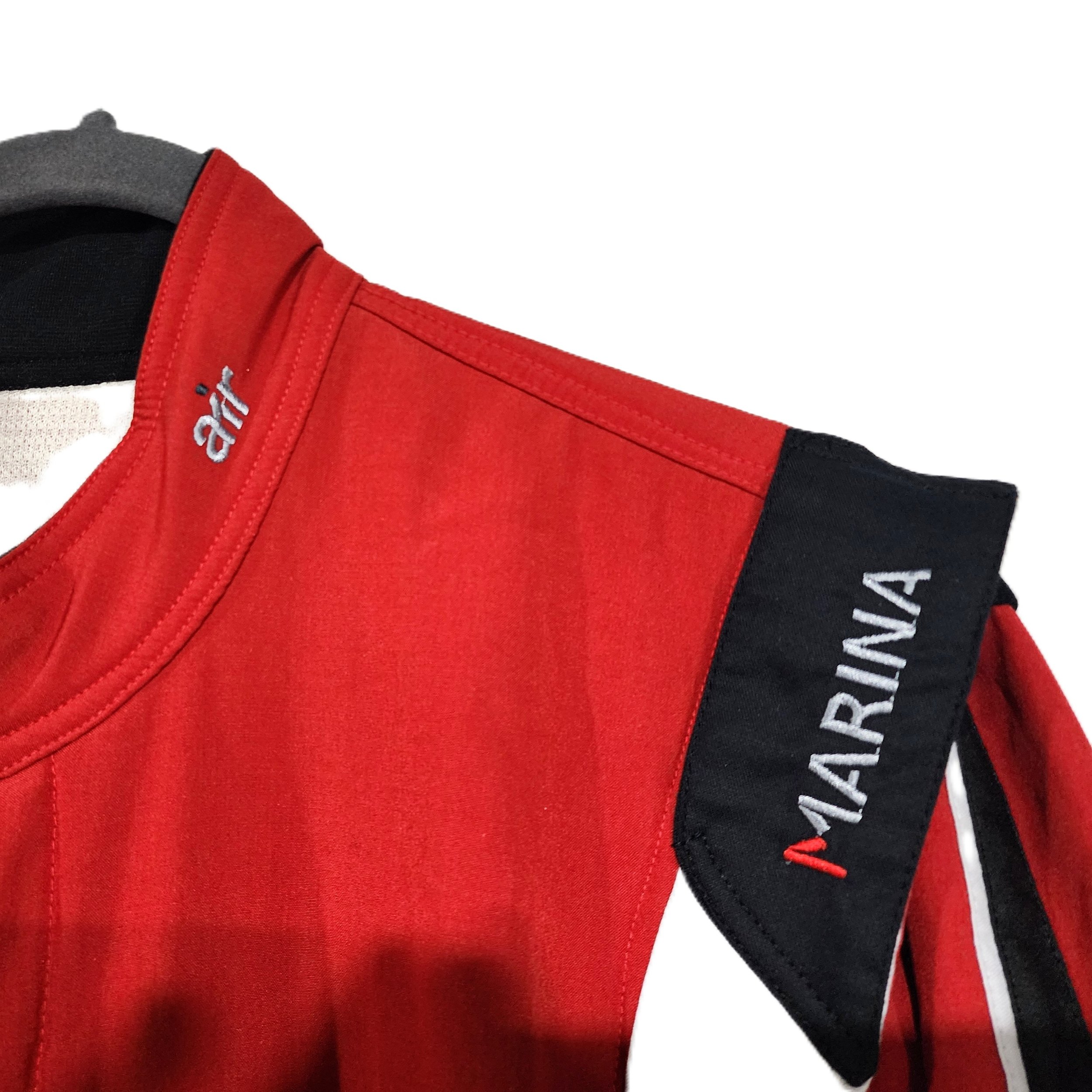 Marena Racewear Air Ger FIA Suit Red Size 60 shoulder detail