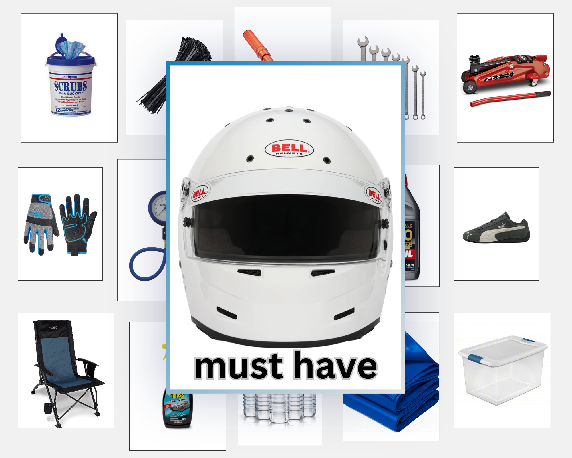 Trackside essential must have - the helmet