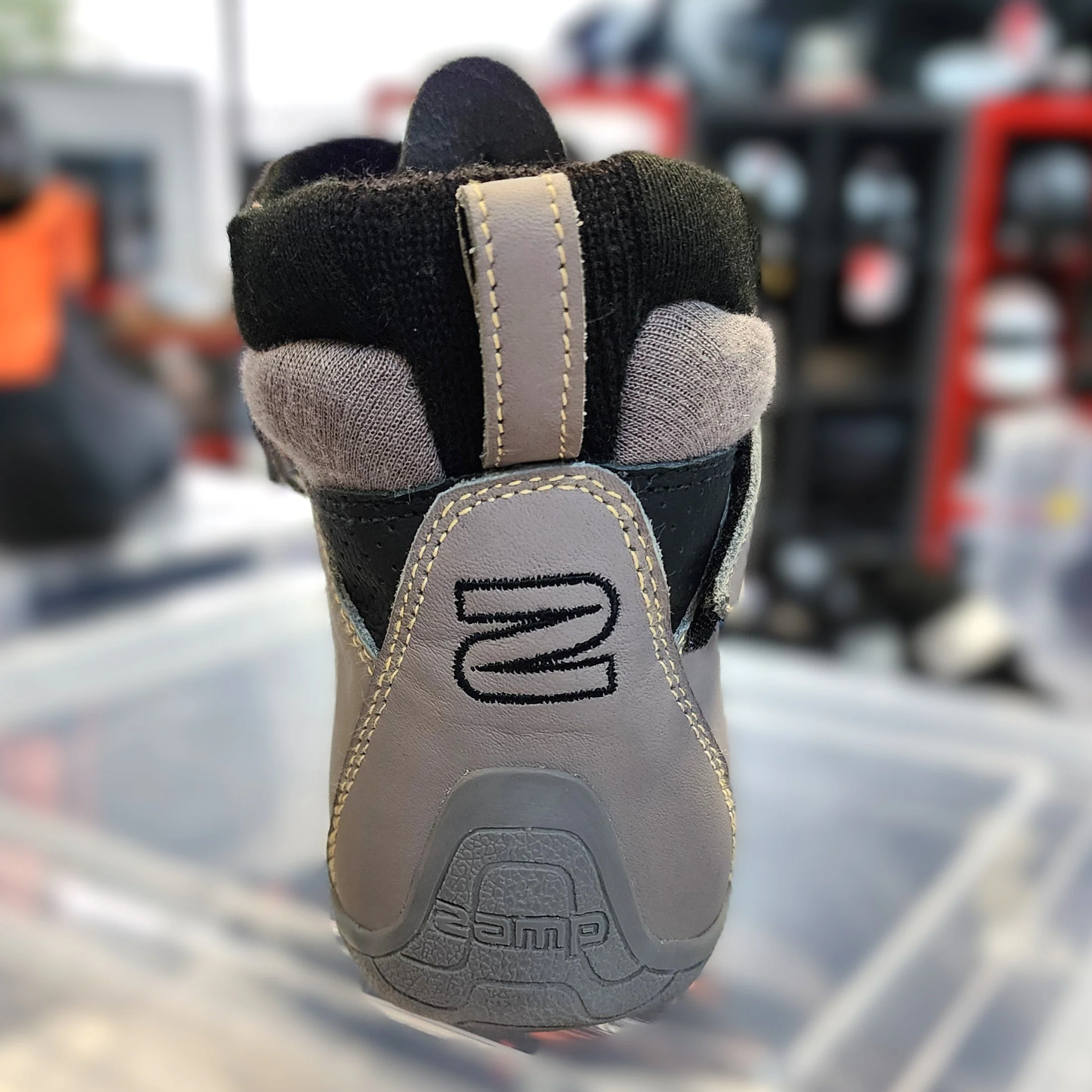 Zamp Racing ZR-70 SFI Racing Shoe gray heel 2 sq.jpg