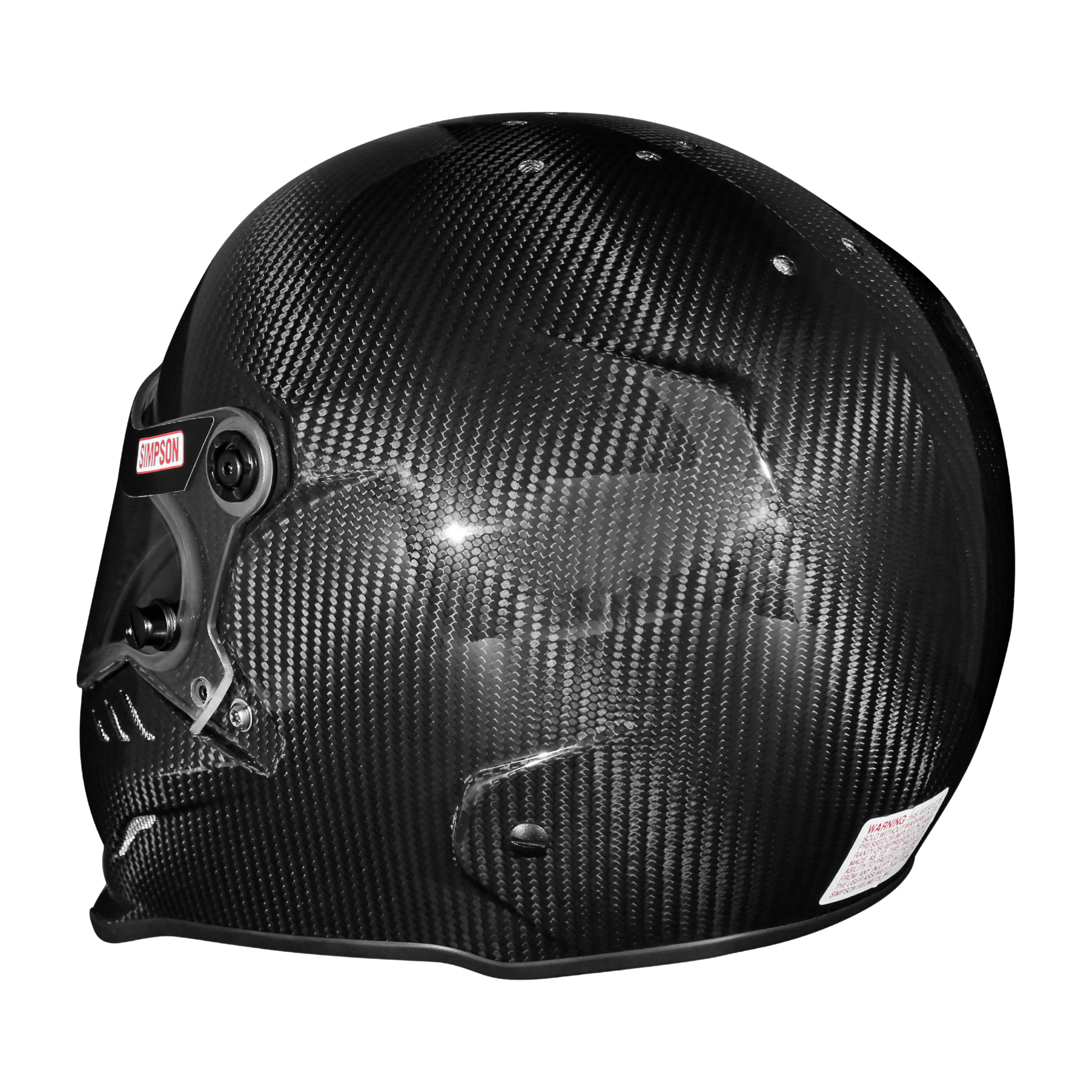 Simpson Kingsnake Carbon Helmet rear view
