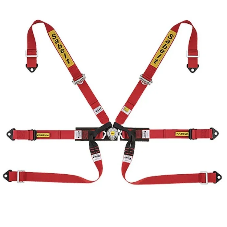 Sabelt Silver Formula 2 inch Aluminum Adjusters FIA Harness