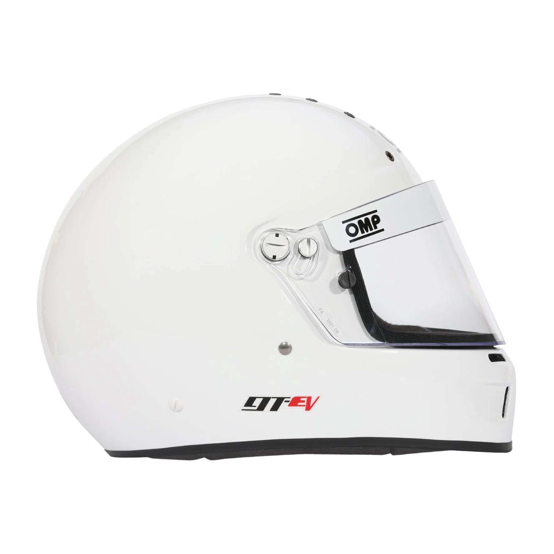 OMP GT-EV-WHITE helmet profile