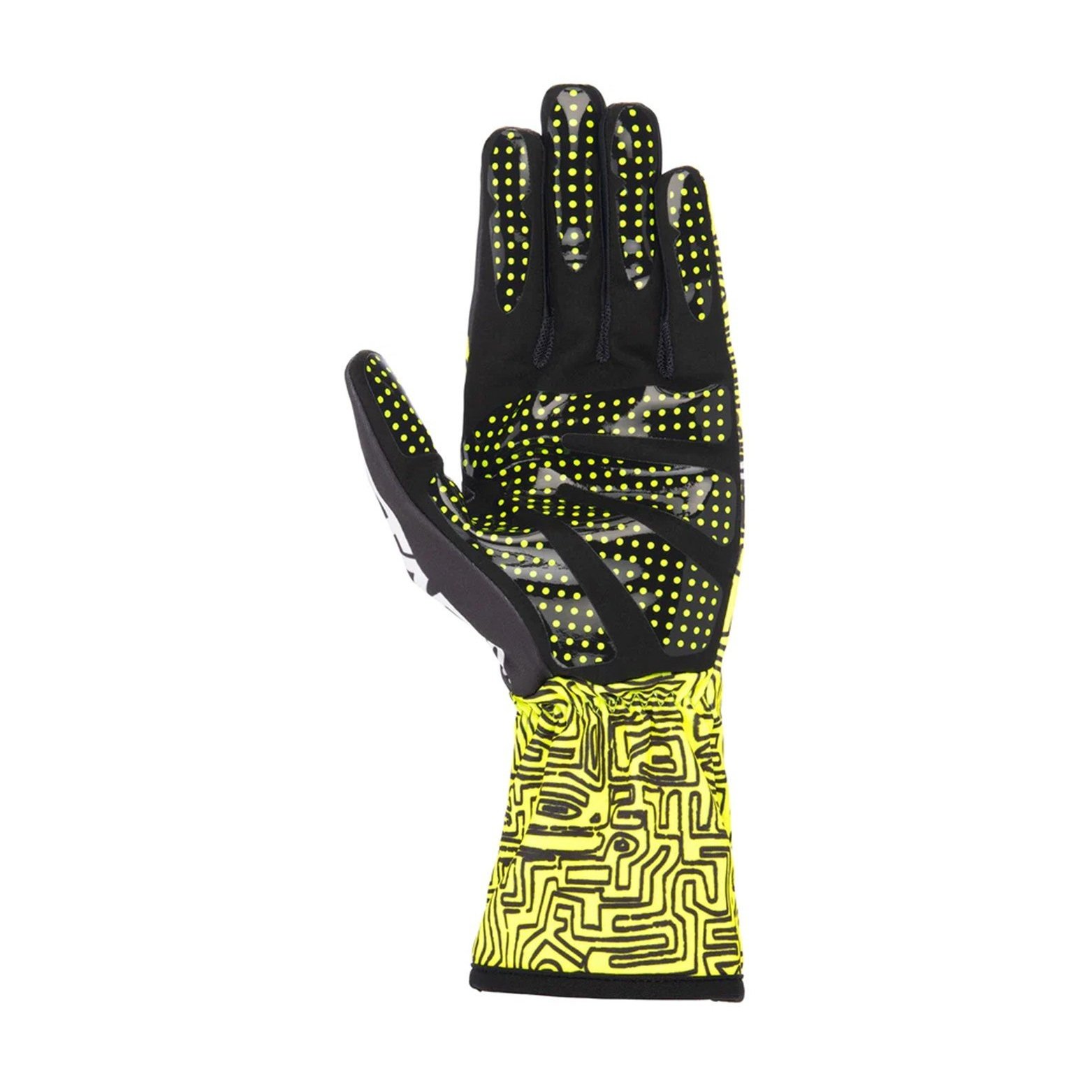 Alpinestars Tech-1 K Race V2 Vertical Karting Glove palm yellow