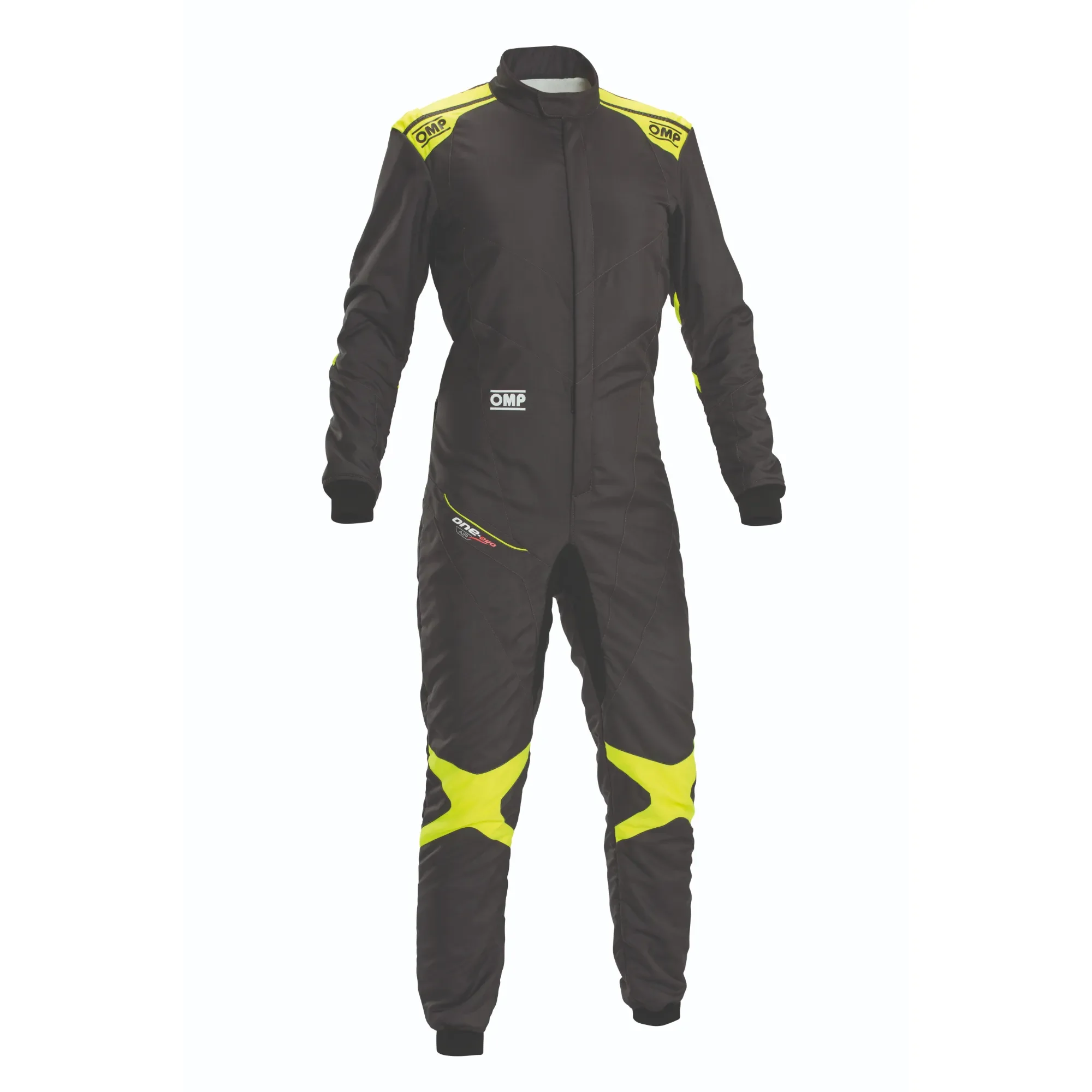 OMP One Evo Air Racing Suit 2026 01-0711 anthracite yellow