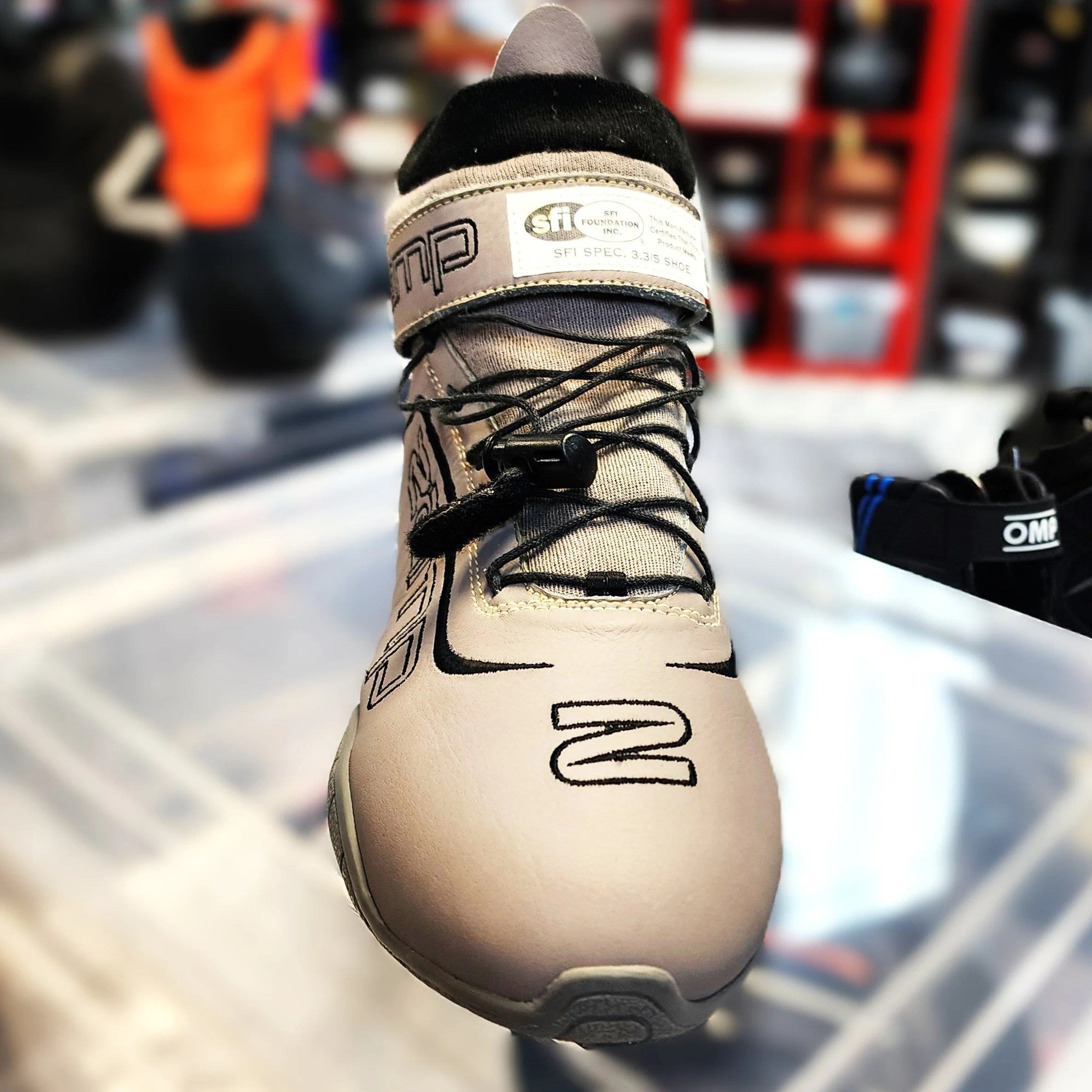 Zamp Racing ZR-70 SFI Racing Shoe gray front 4 sq.jpg