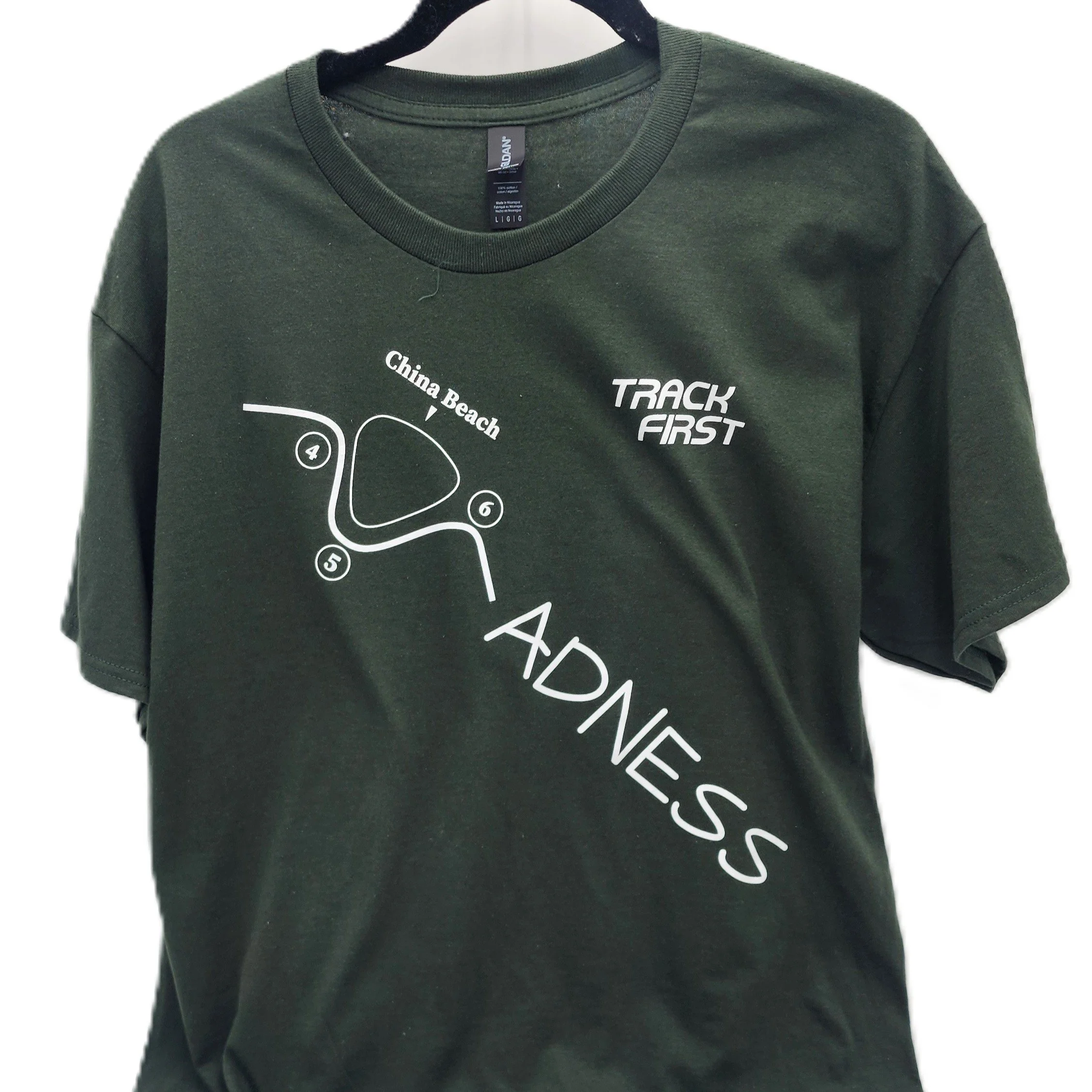 Track First 'Madness' Cotton T-Shirt in forest green