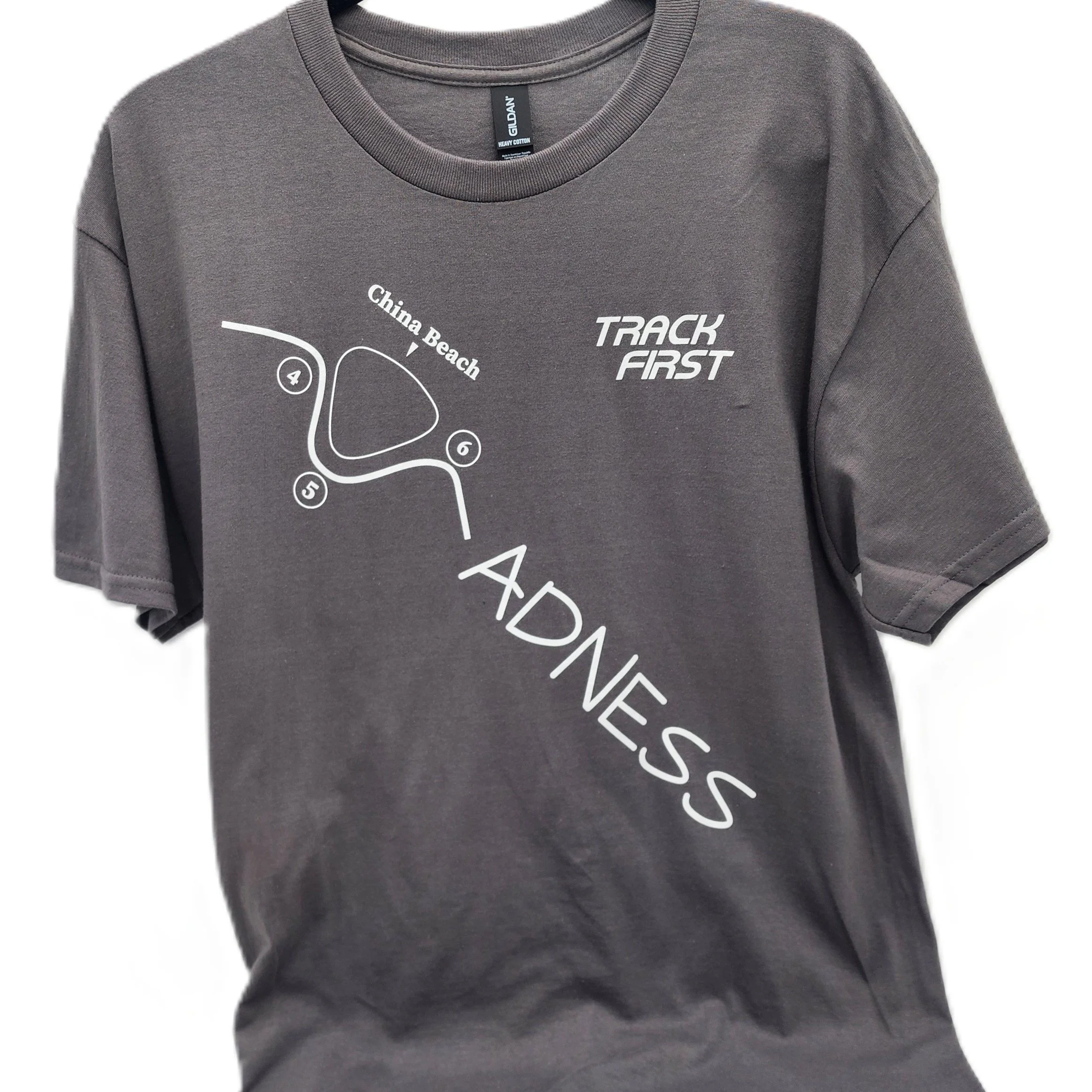 Track First 'Madness' Cotton T-Shirt in gray