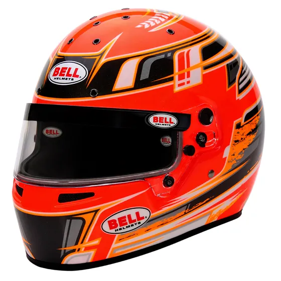 Bell Racing KC7 CMR Champion Graphics Kart Helmet NEW orange