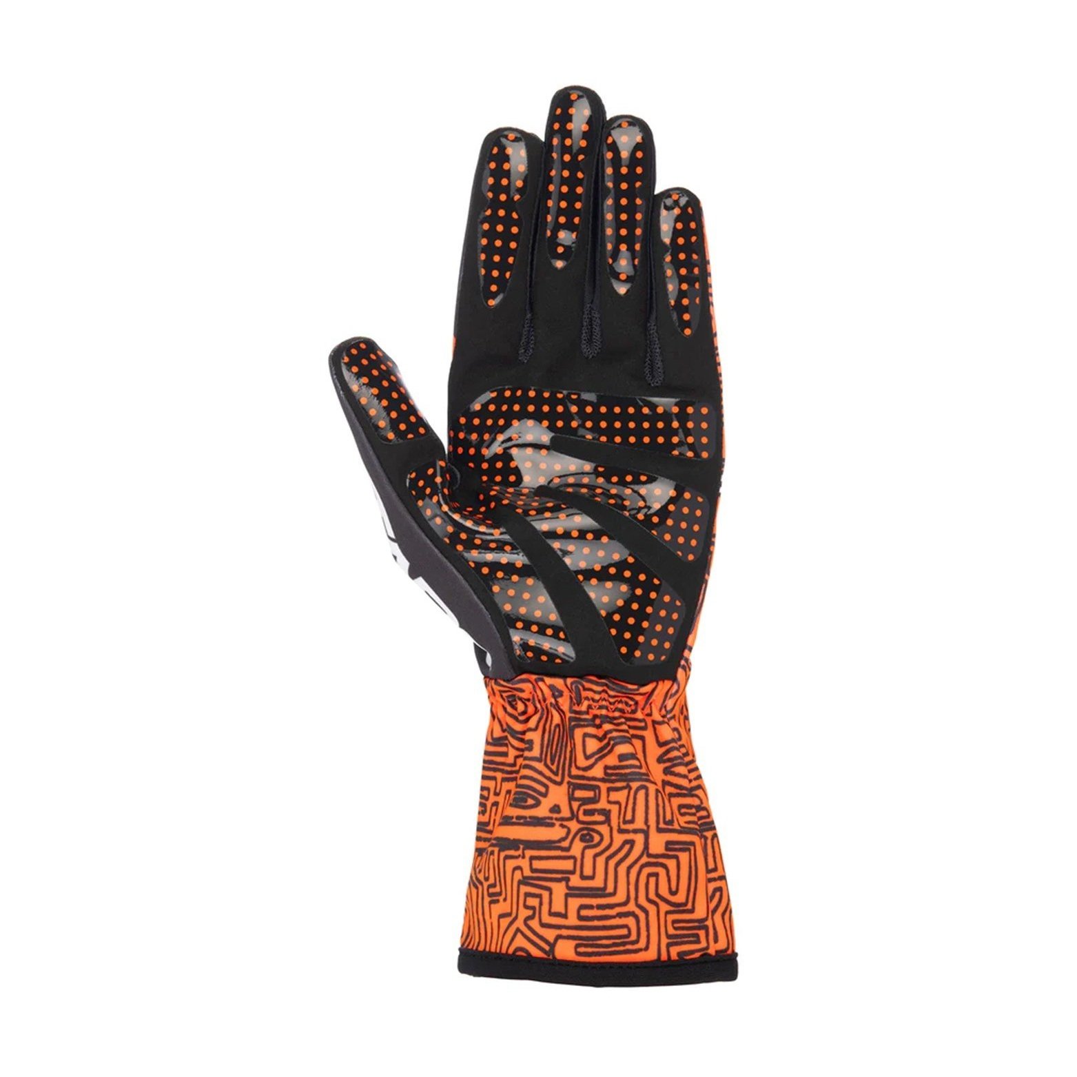 Alpinestars Tech-1 K Race V2 Vertical Karting Glove palm orange