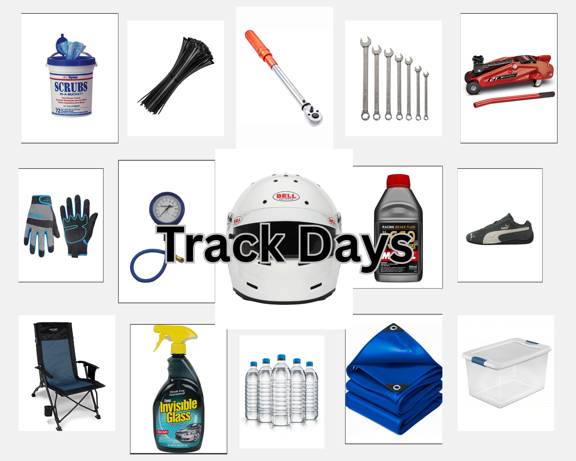 Trackside essentials landing page display
