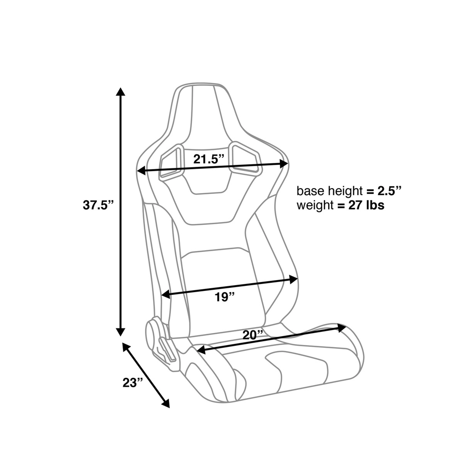 CORBEAU RRS RECLINING SEAT