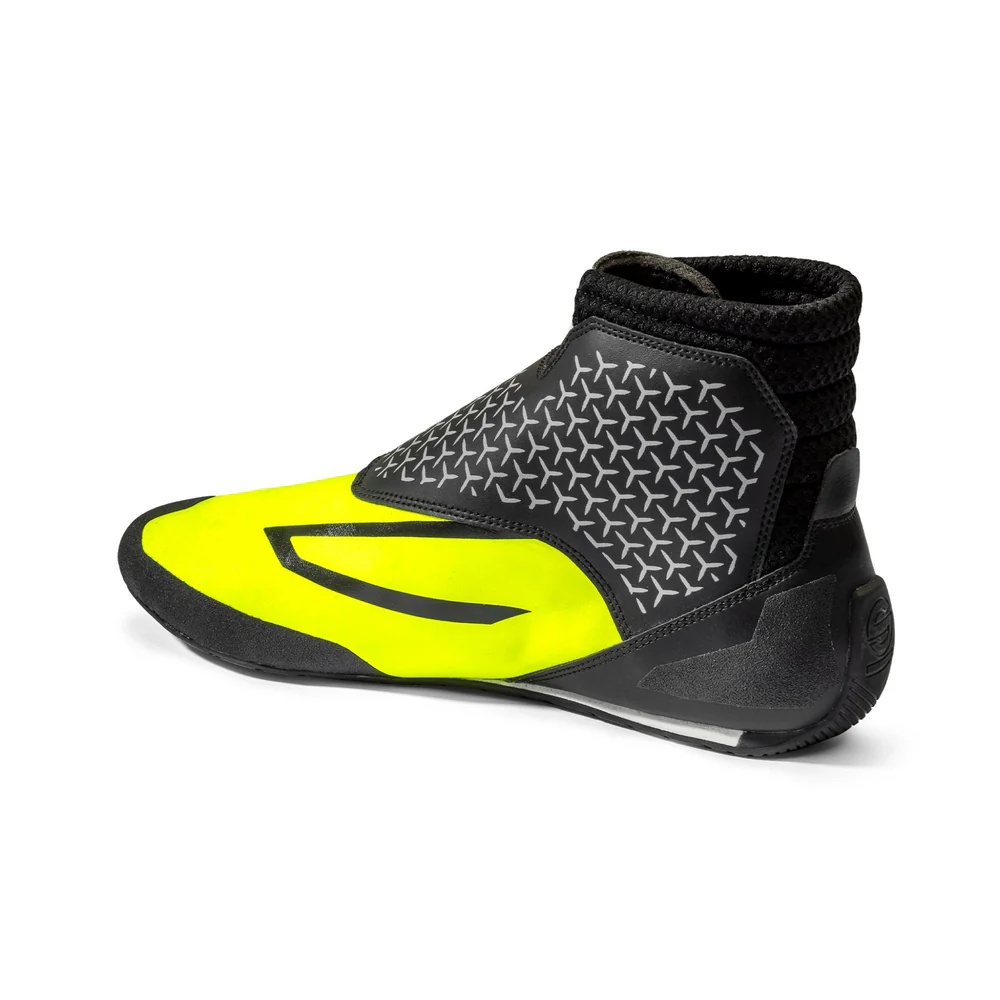 Sparco K Prime Kart Shoes yellow black inside profile