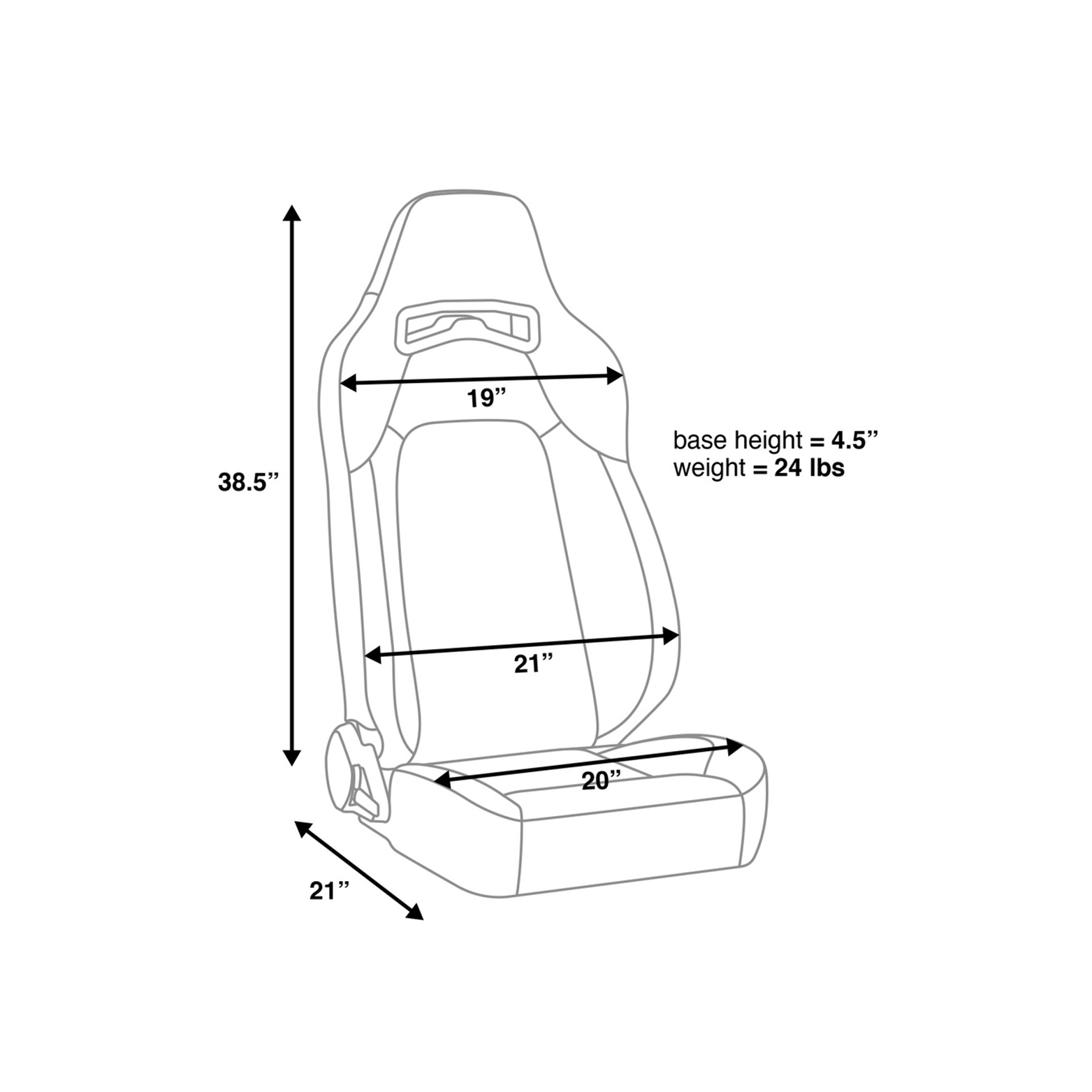 CORBEAU TRAILCAT RECLINING SEAT