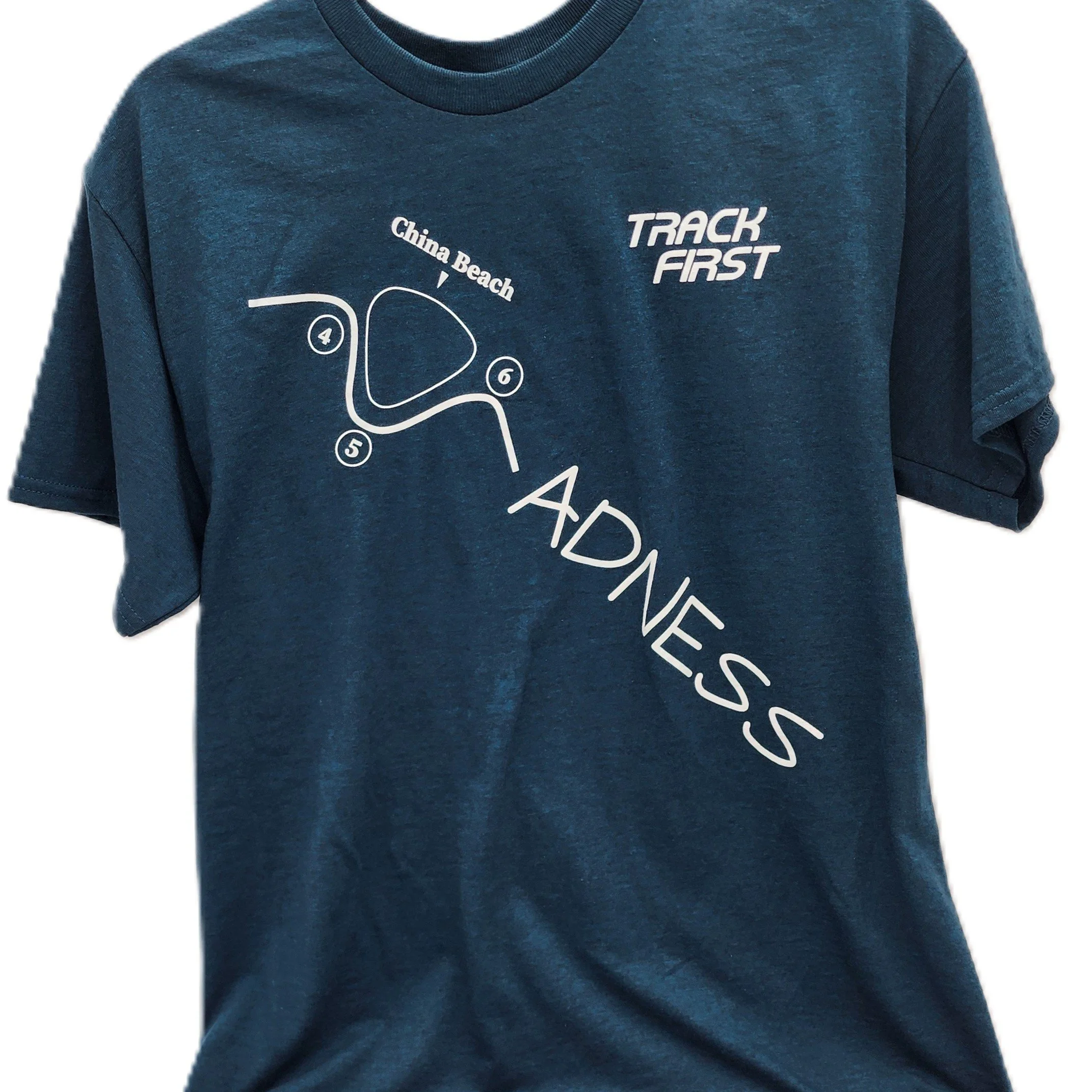 Track First 'Madness' Cotton T-Shirt in midnight blue