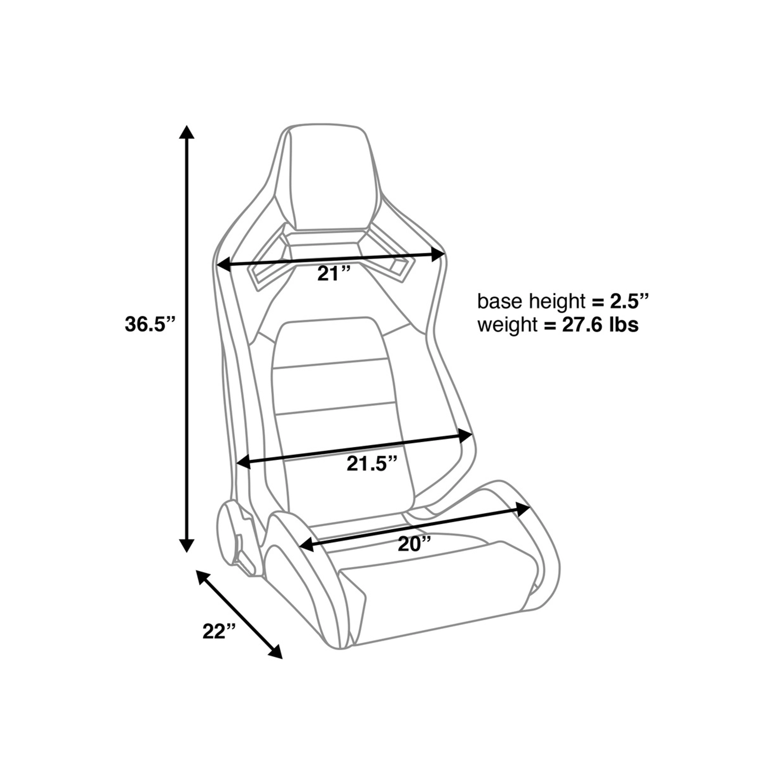CORBEAU RRX RECLINING SEAT