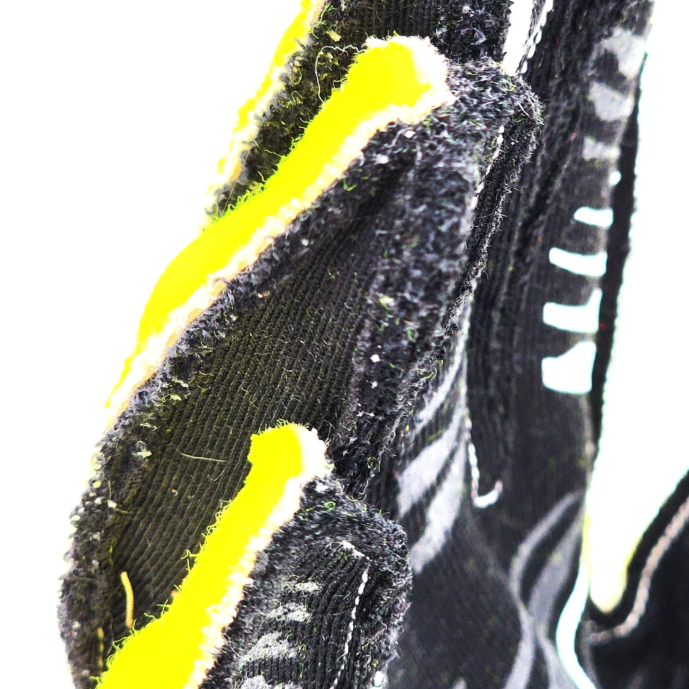 Profile finger detail from an auto racing gloves