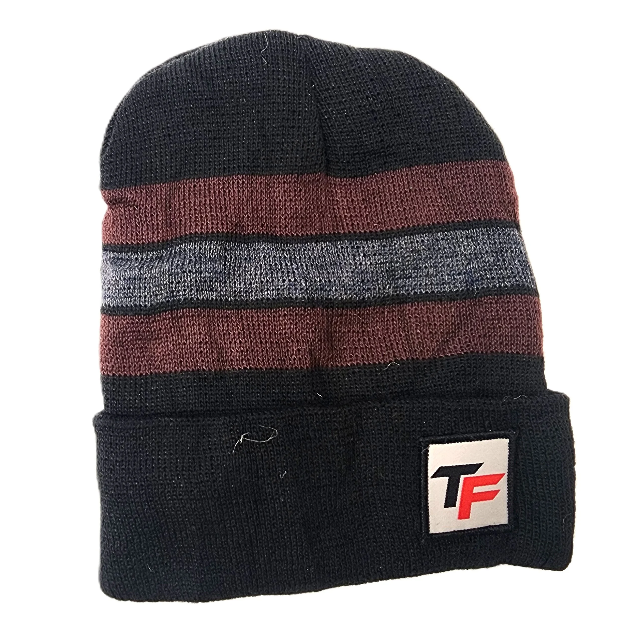 Black gray dark red striped beanie 2jpg.jpg